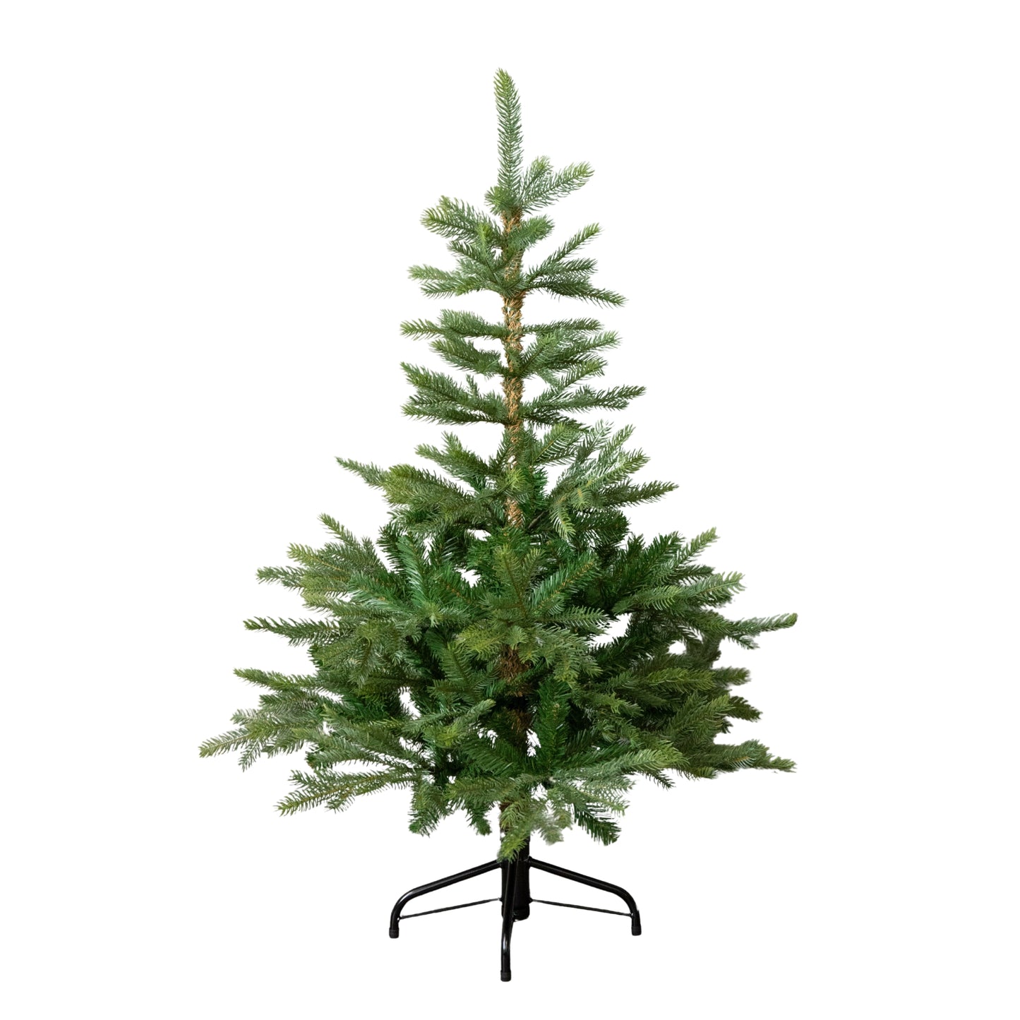 4ft (1.2m) Green Grandis Fir Real Look Christmas Tree with Metal Stand