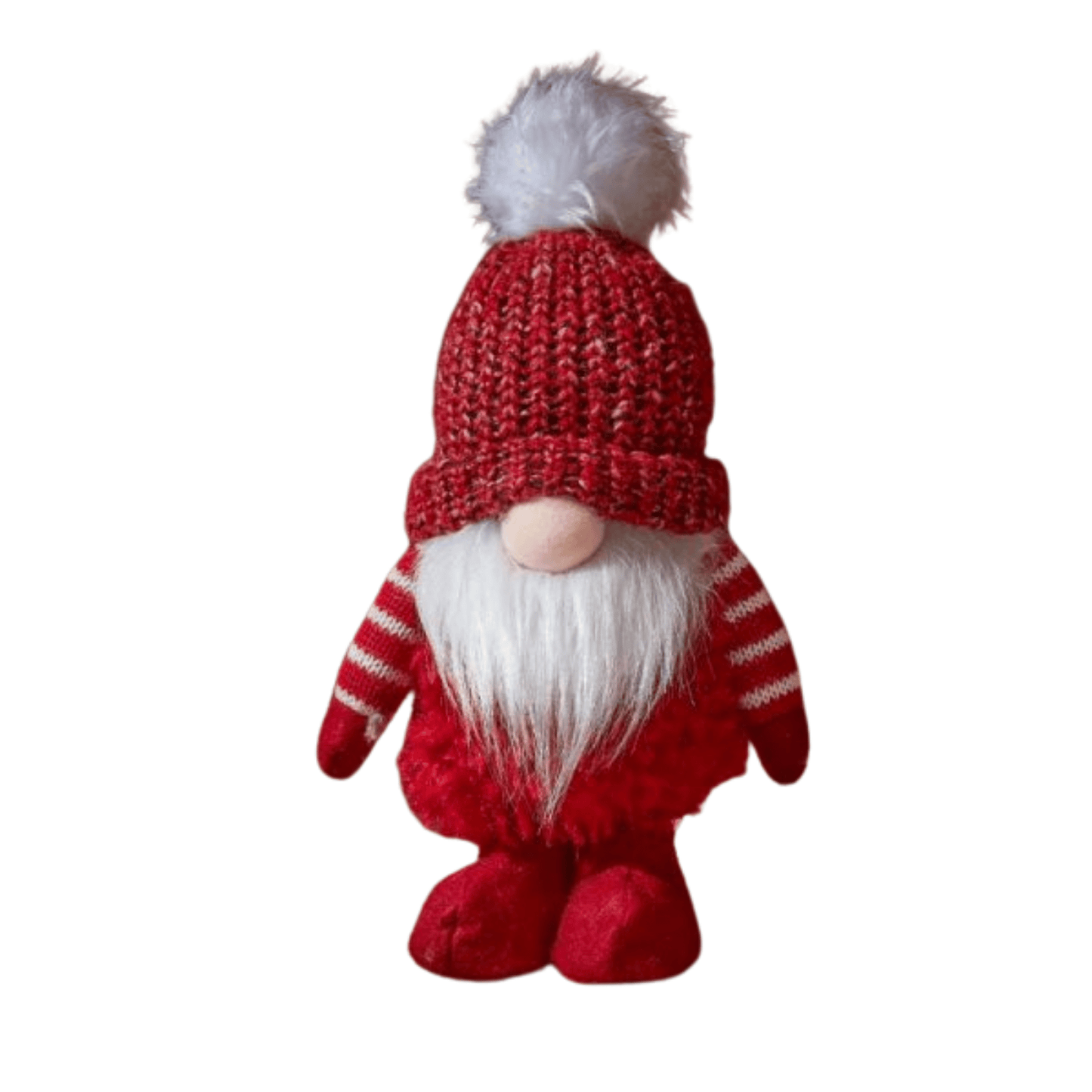 30cm Red Gonk with Bobbly Hat Christmas Decoration