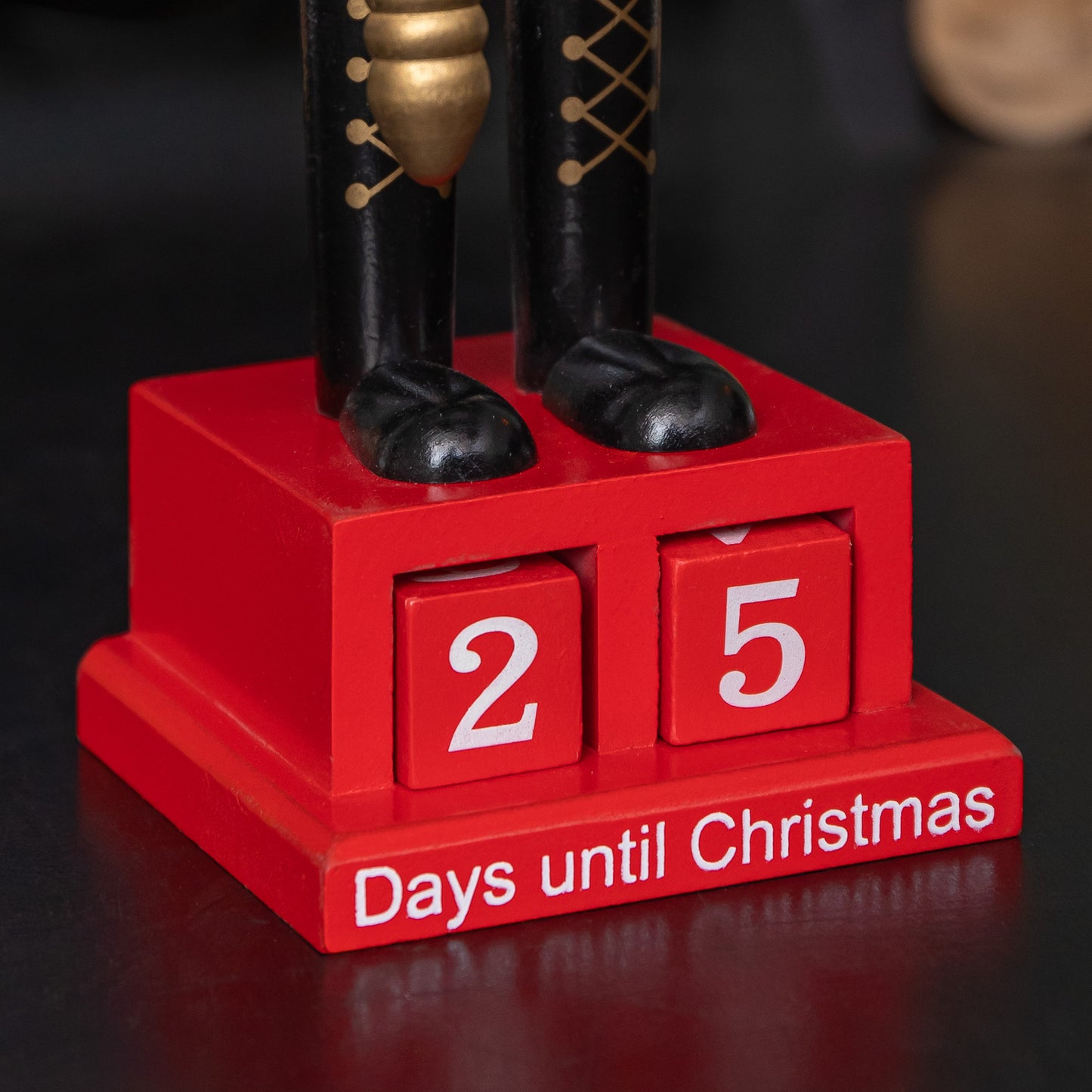 50cm Wooden Nutcracker Soldier Christmas Countdown Decoration