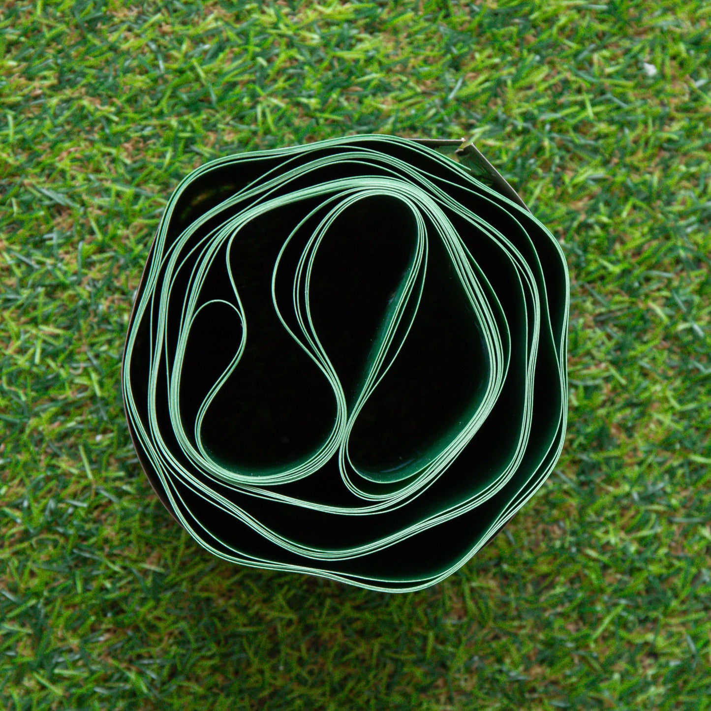 12cm x 6m Plastic Corrugated Lawn Garden Edging Border in Green