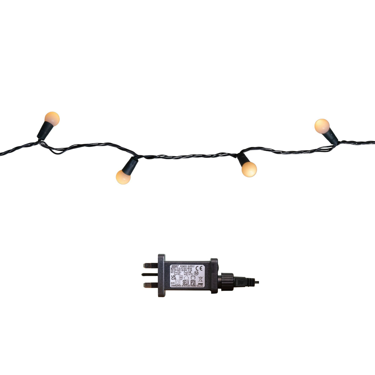 50 LED Pearl Berry Multi-Action Christmas String Lights in Warm White