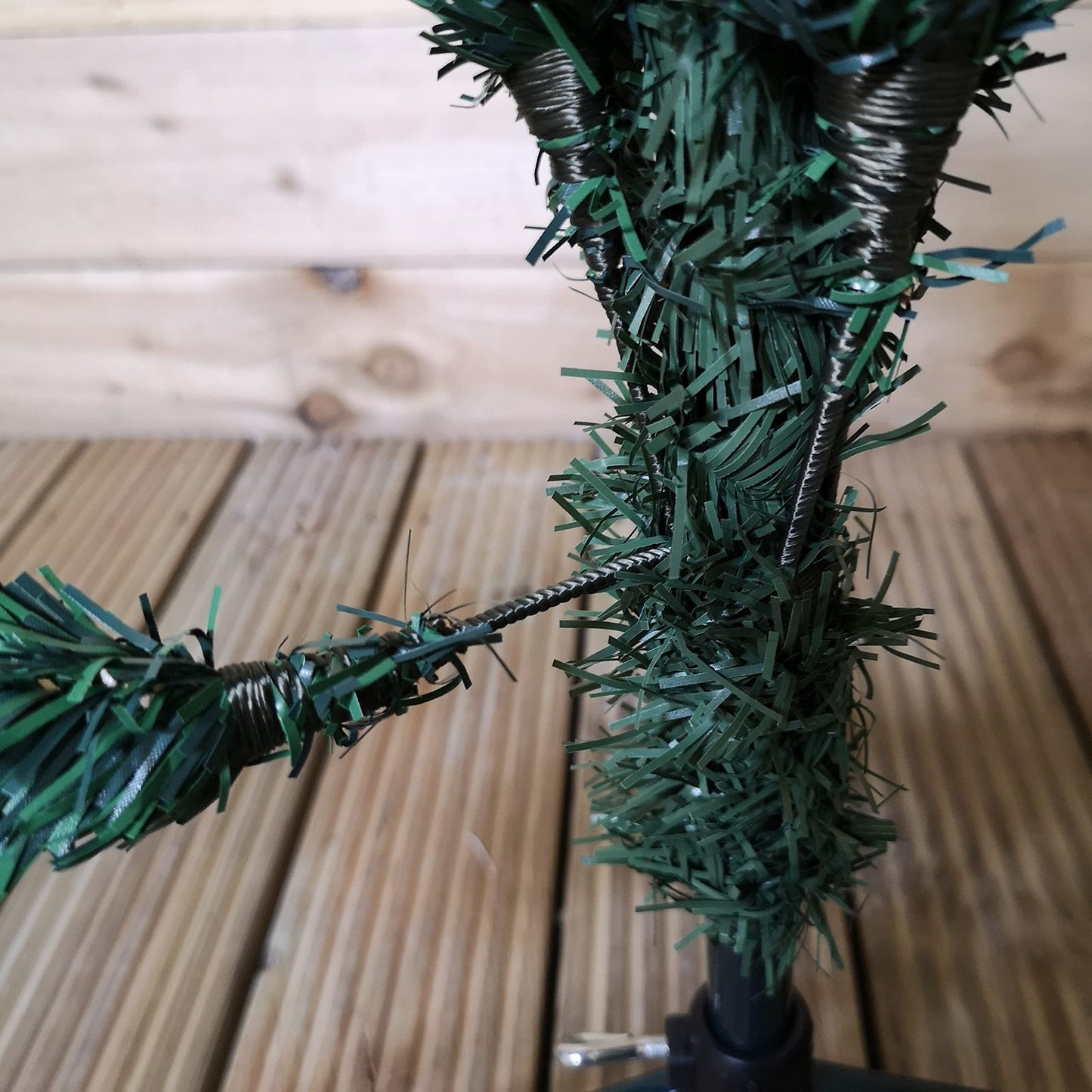 Factory Seconds: 6.5ft (2m) Plain Green Pencil Style PVC Spruce Pine Slim Christmas Tree with Stand