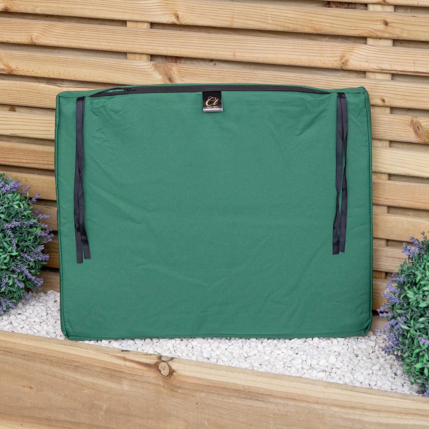 52 x 41cm Cushion Base for Single Wooden Garden Chair in Green