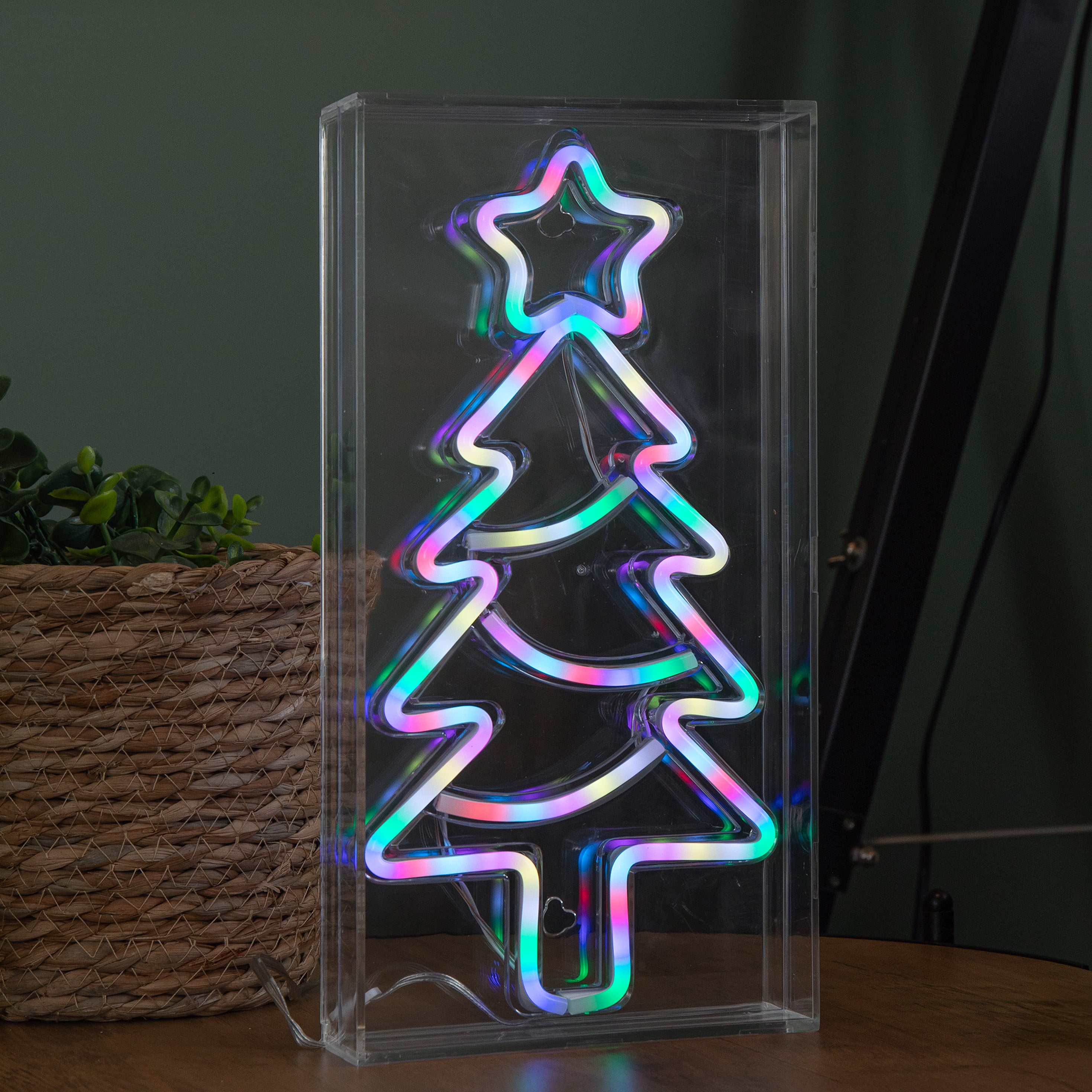 30cm Light up RGB Neon Flex Christmas Tree Decoration