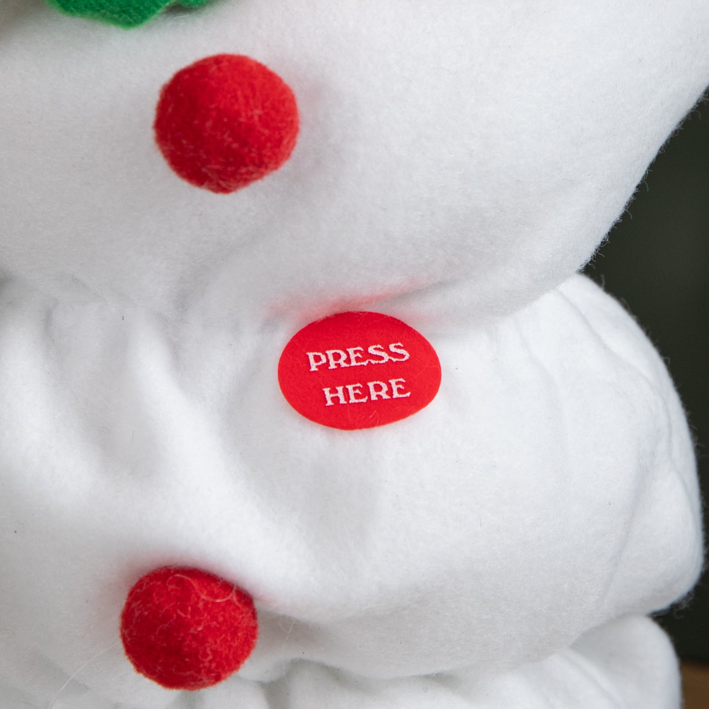 35cm Singing & Dancing Animated Sherbert Snowman Christmas Decoration