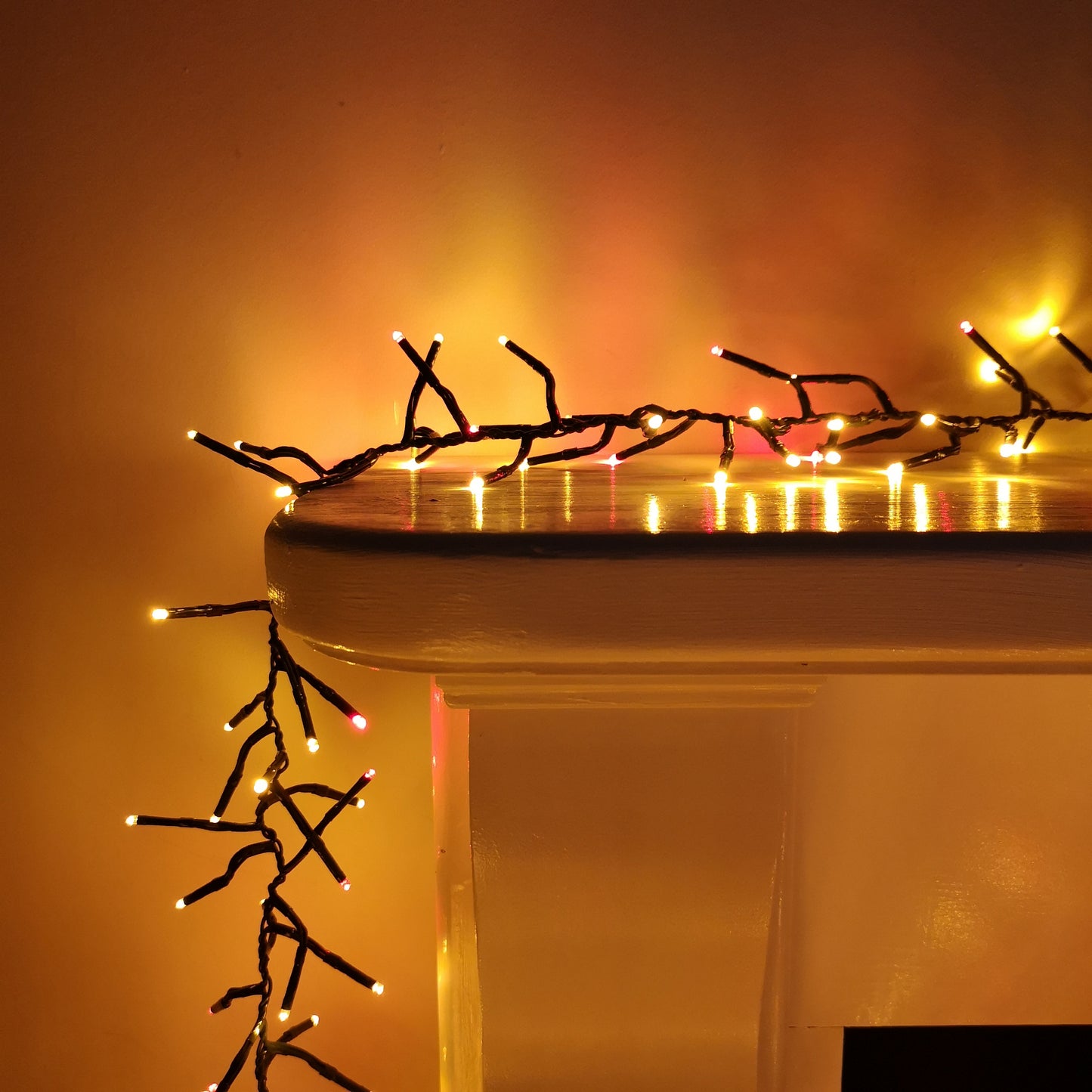 62.5m 5000 Vintage Gold & Red LEDs Indoor Outdoor Cluster Christmas Lights with Timer