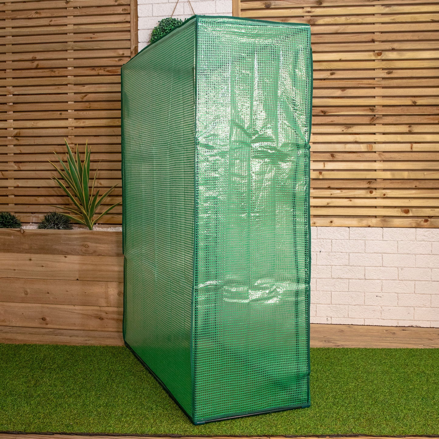 1.5m x 1m Outdoor Tomato Greenhouse with Steel Frame and Protective PE Cover