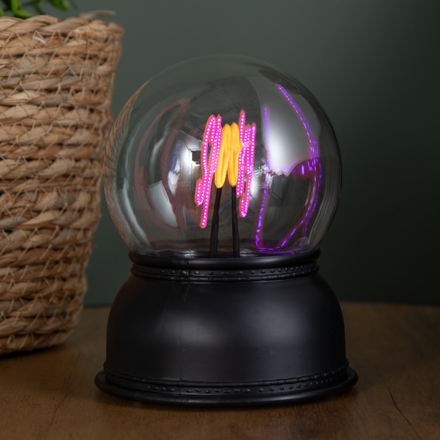 14cm Battery Operated Light up Spooky Halloween Globe with LEDs
