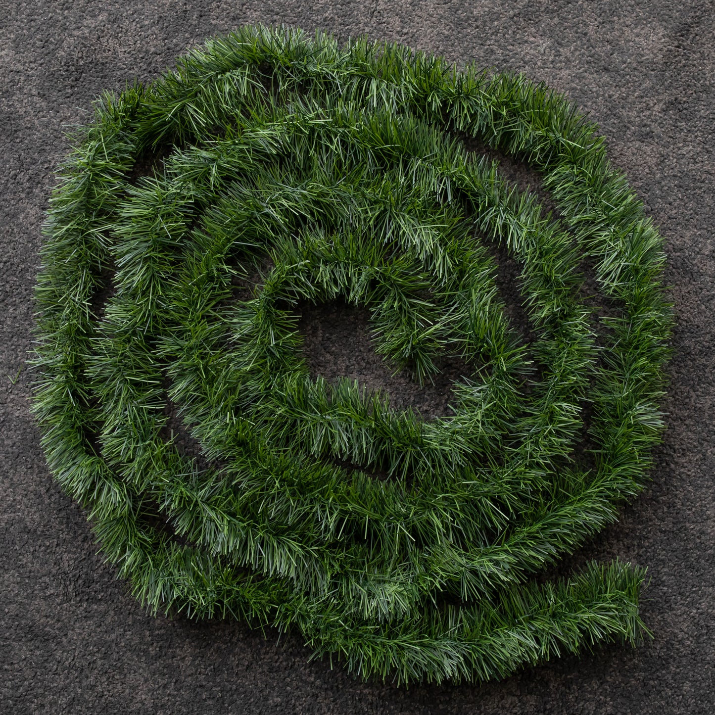 6m (20ft) x 10cm Fine Cut Green Christmas Garland Tree Decoration