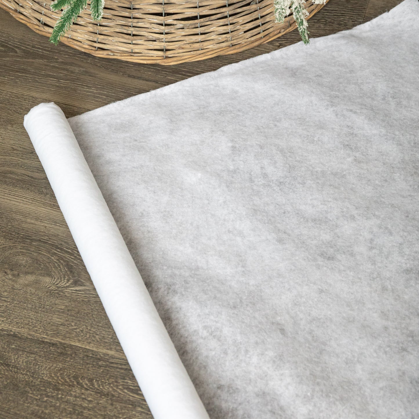 3m Roll of White Christmas Faux Snow Effect Blanket Table Drape