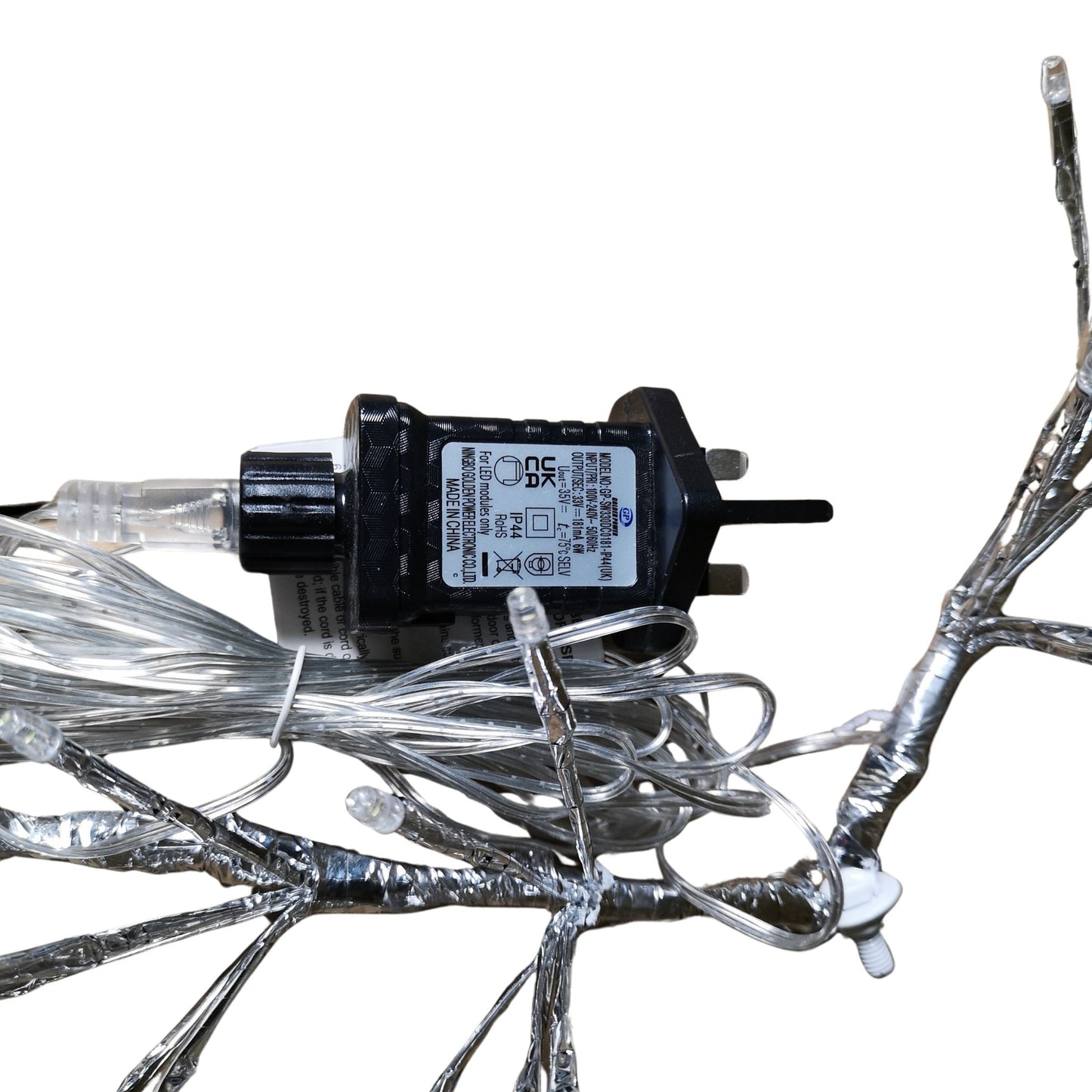 Factory Seconds: 60cm Silver Christmas Star 150 Ice White LED Indoor/Outdoor Christmas Decorations