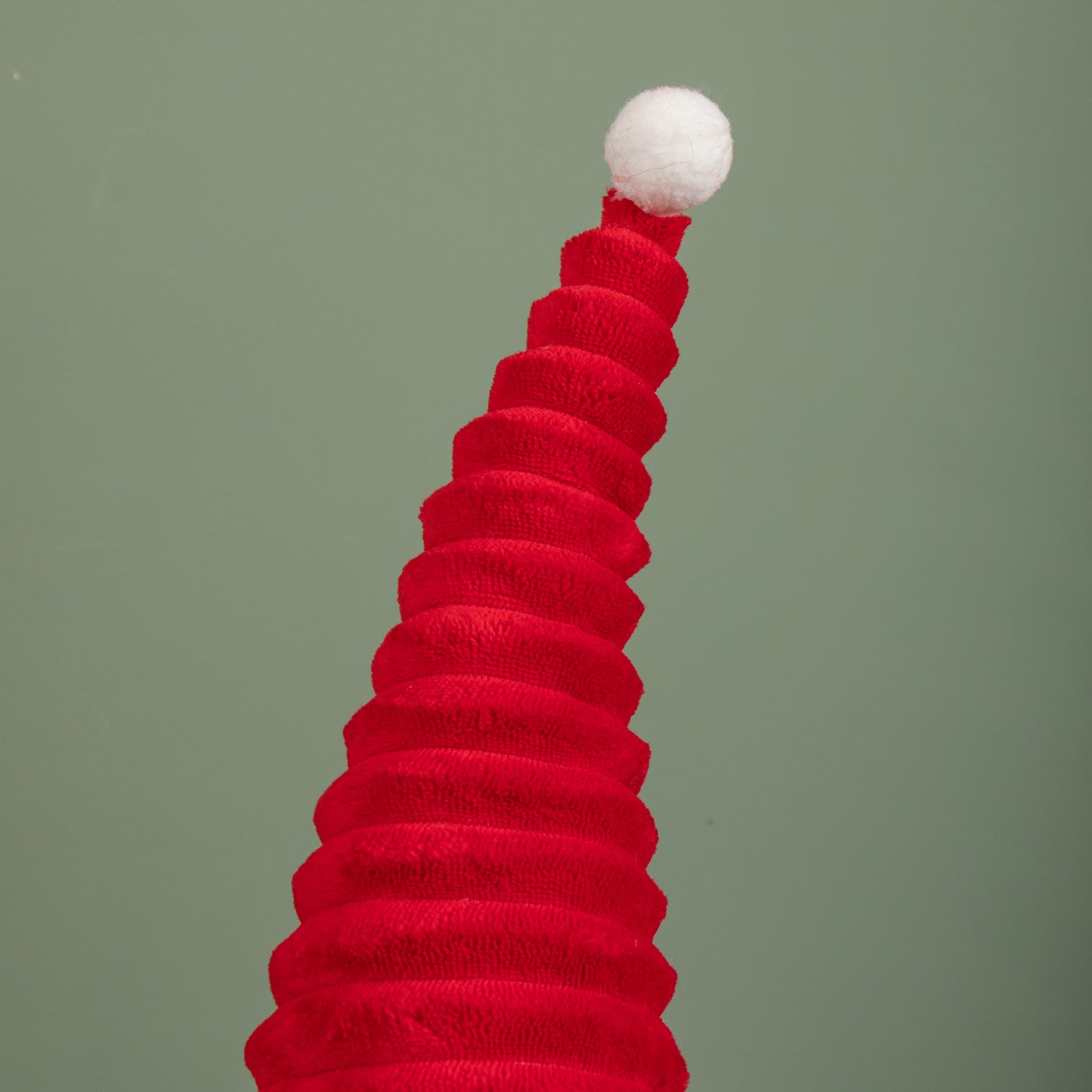 53cm Standing Plush Christmas Gonk with Grooved Hat in Red