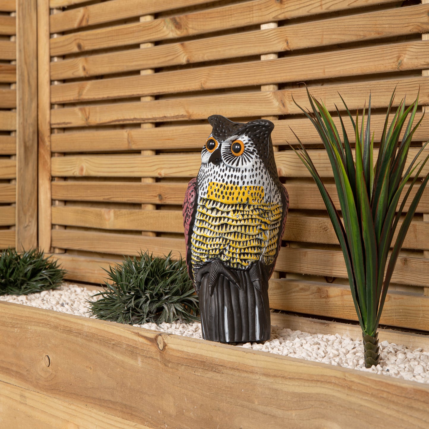 35cm Large Outdoor Plastic Owl Bird Deterrent