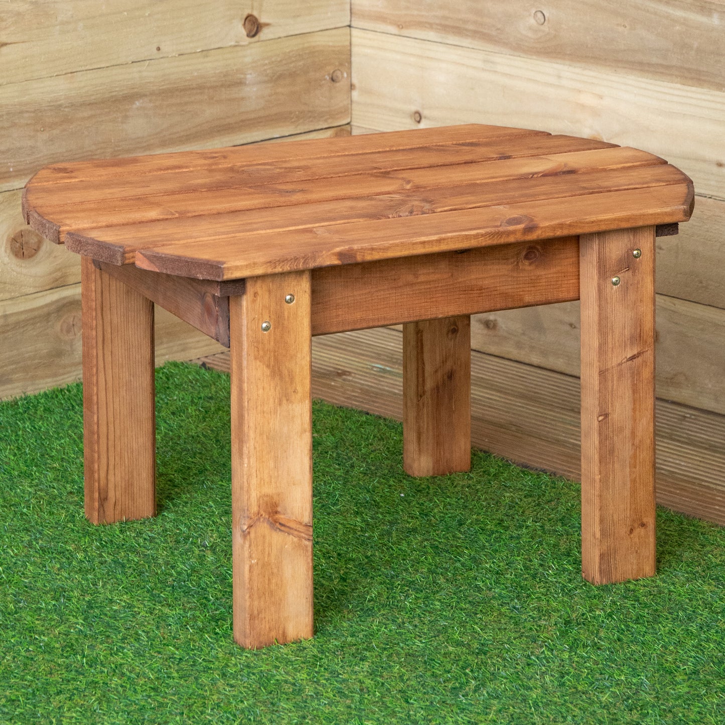 4 Seater Chunky Wooden Garden Furniture Set with Coffee Table