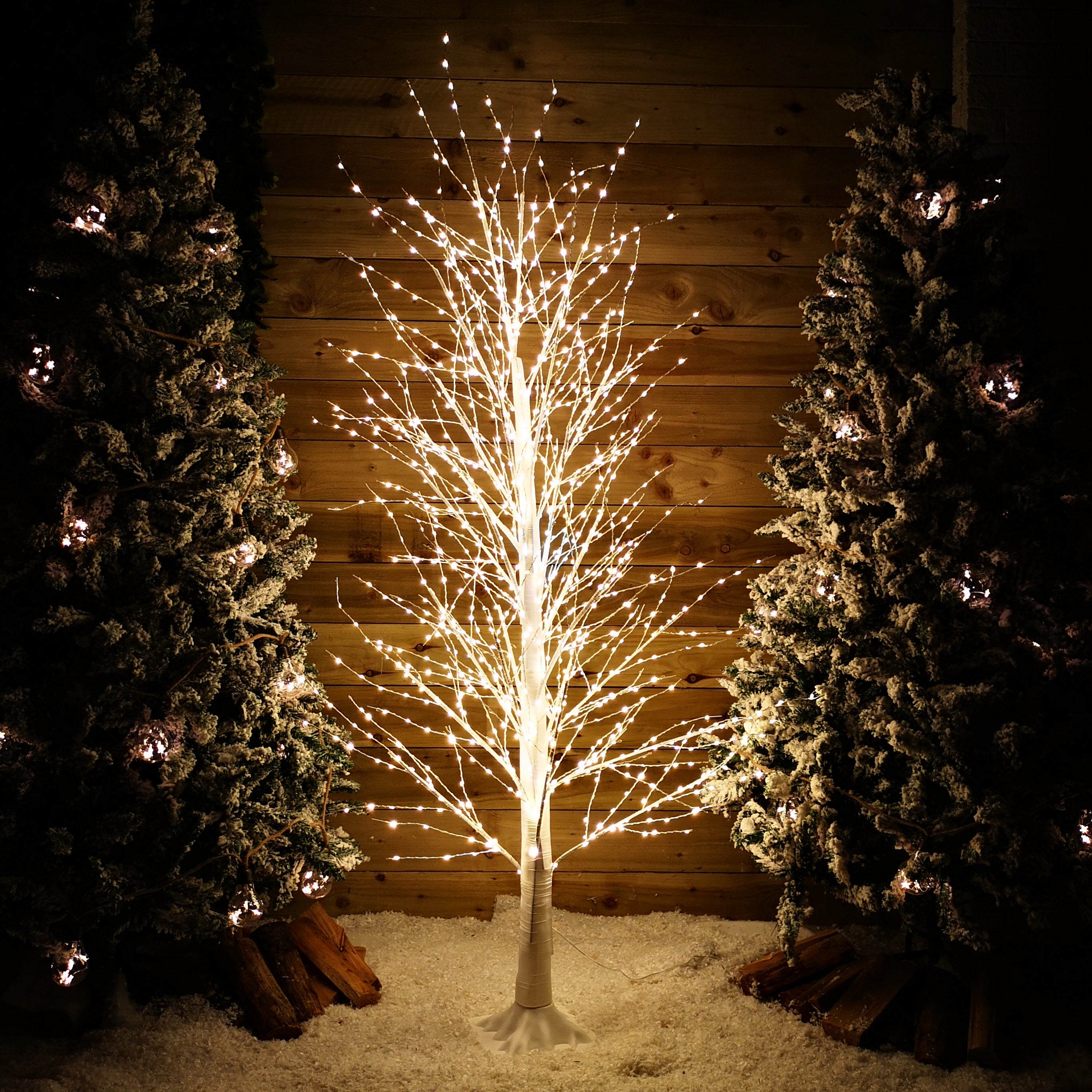 6ft (1.8m) White Modelling Micro Dot Tree with 1,300 Twinkling LEDs in ...