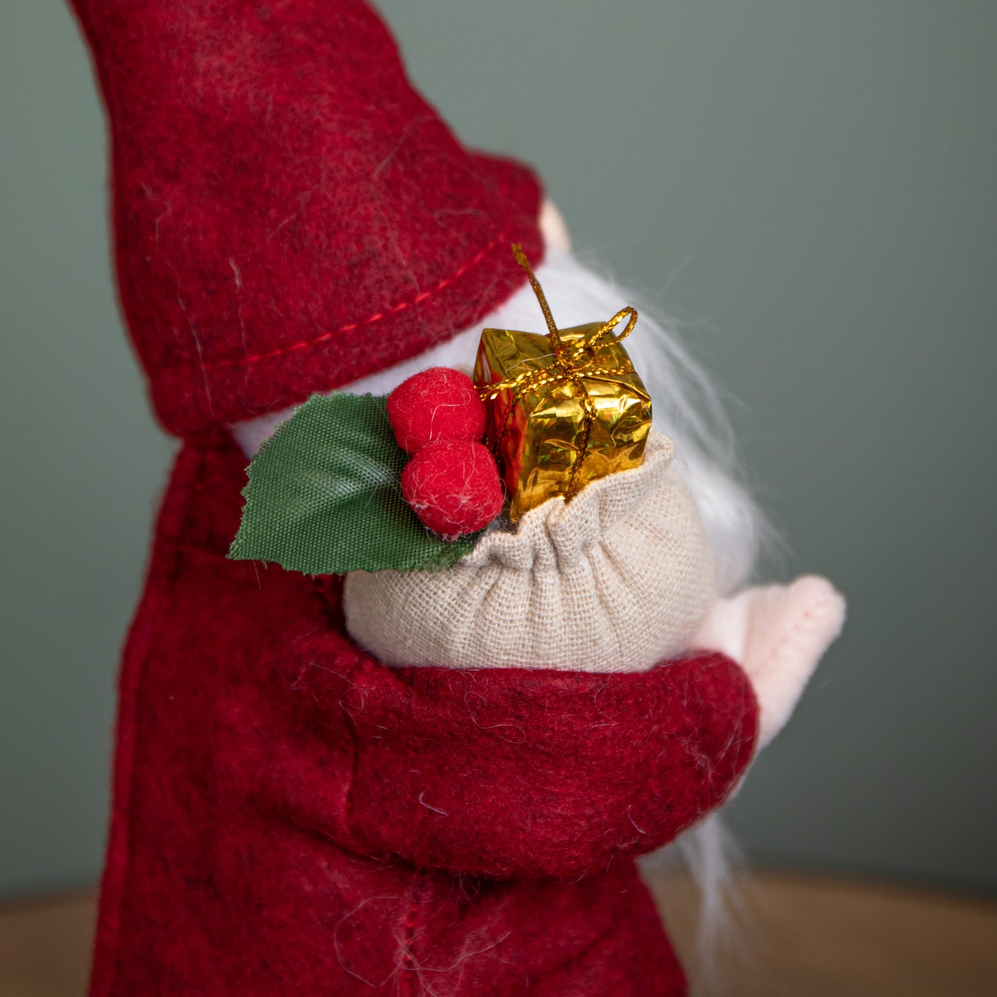 28cm Battery Operated Walking Christmas Musical Gonk in Red