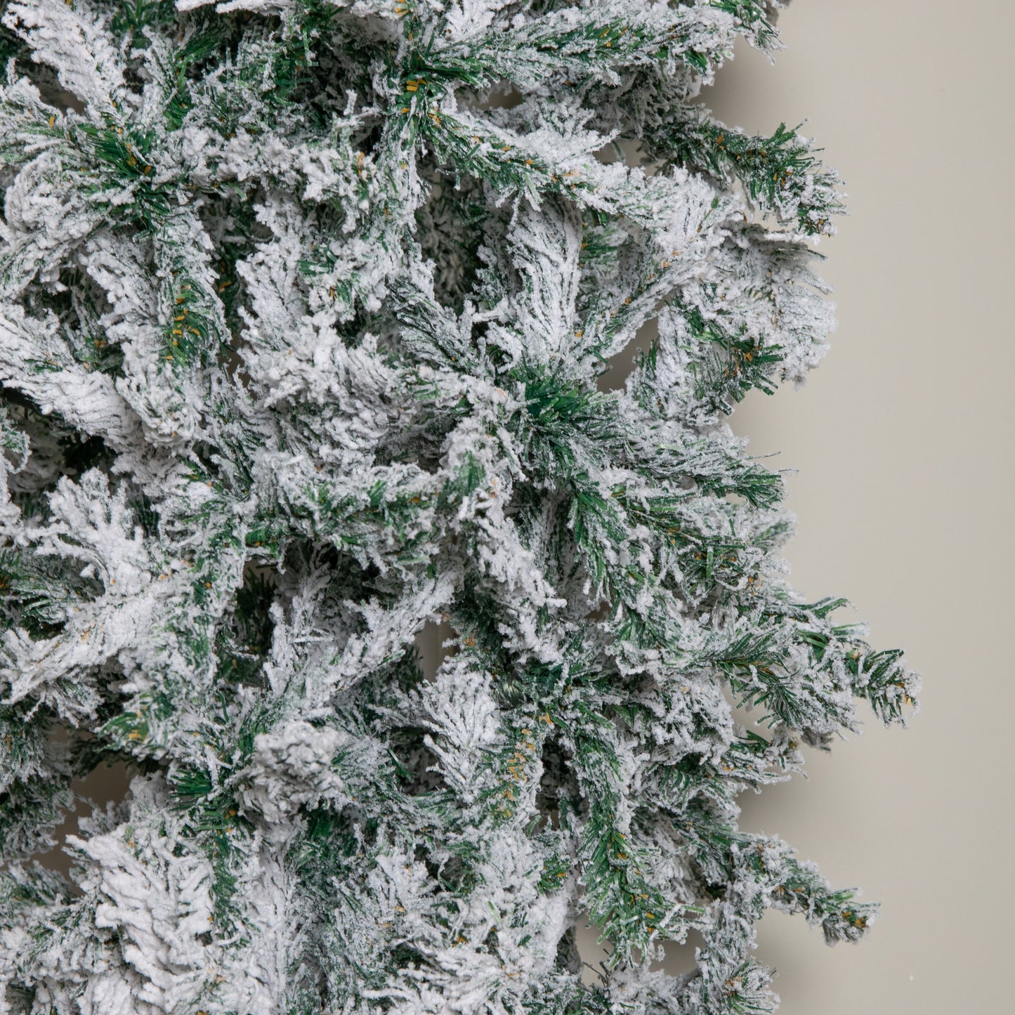 8ft (2.30m) Samuel Alexander Single Door Snow Flocked Christmas Tree Flat Top Arch with 2000 Tips