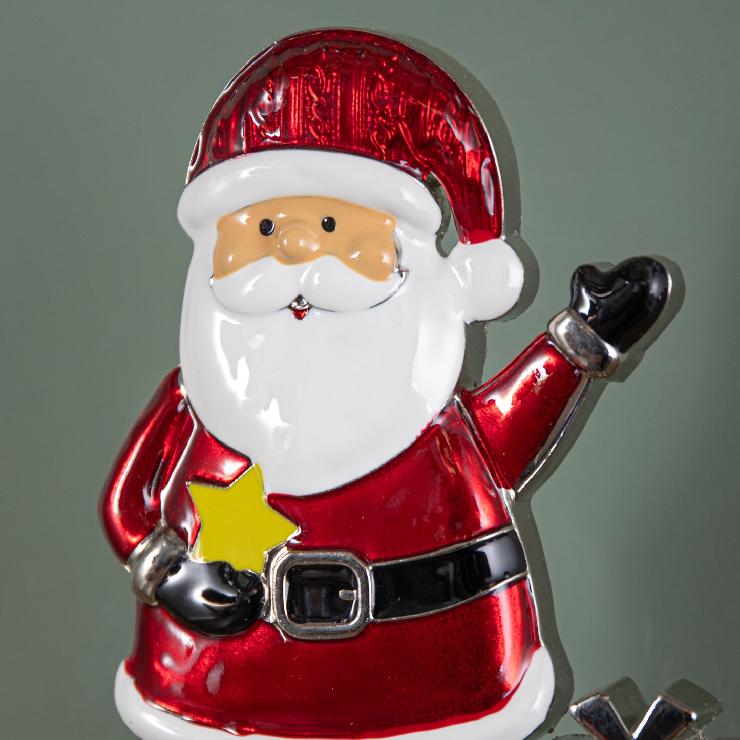 17cm Santa Christmas Stocking Hanger with Weighted Base