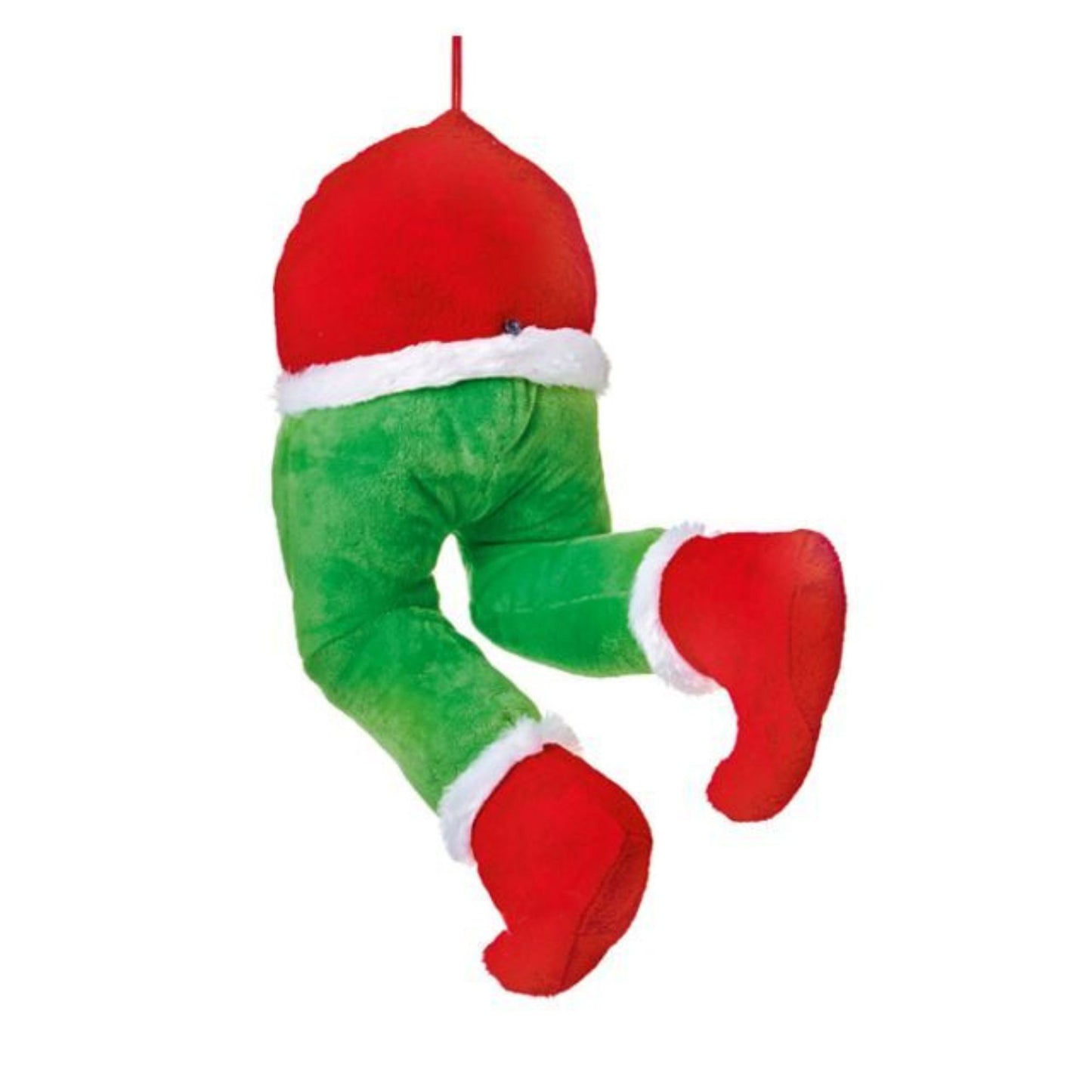 32cm Door Hanging Laughing Elf Animated Indoor Christmas Decoration
