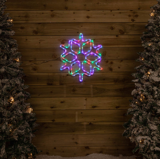 57cm RGB Digital Light up Christmas Snowflake with Remote Control & Timer Function