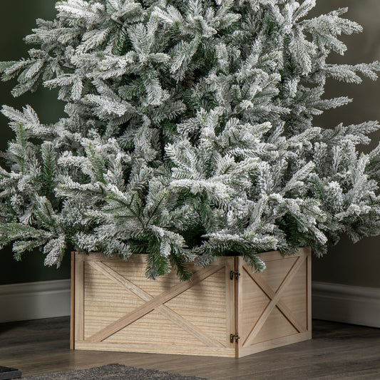 50 x 50cm Square Wooden Foldable Christmas Tree Base