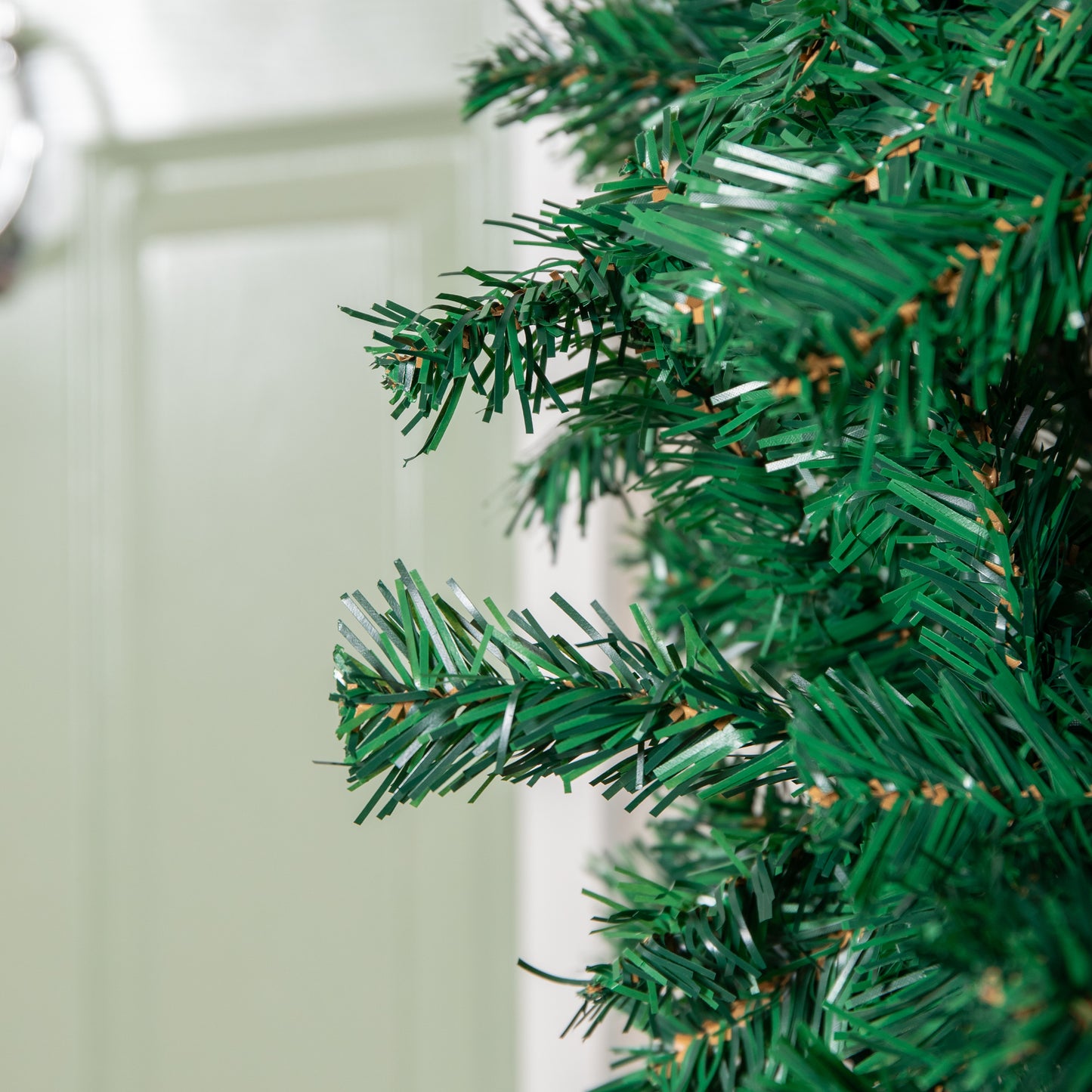 8ft (2.55m) Samuel Alexander Double Door Plain Green Christmas Tree Arch with 2000 Tips