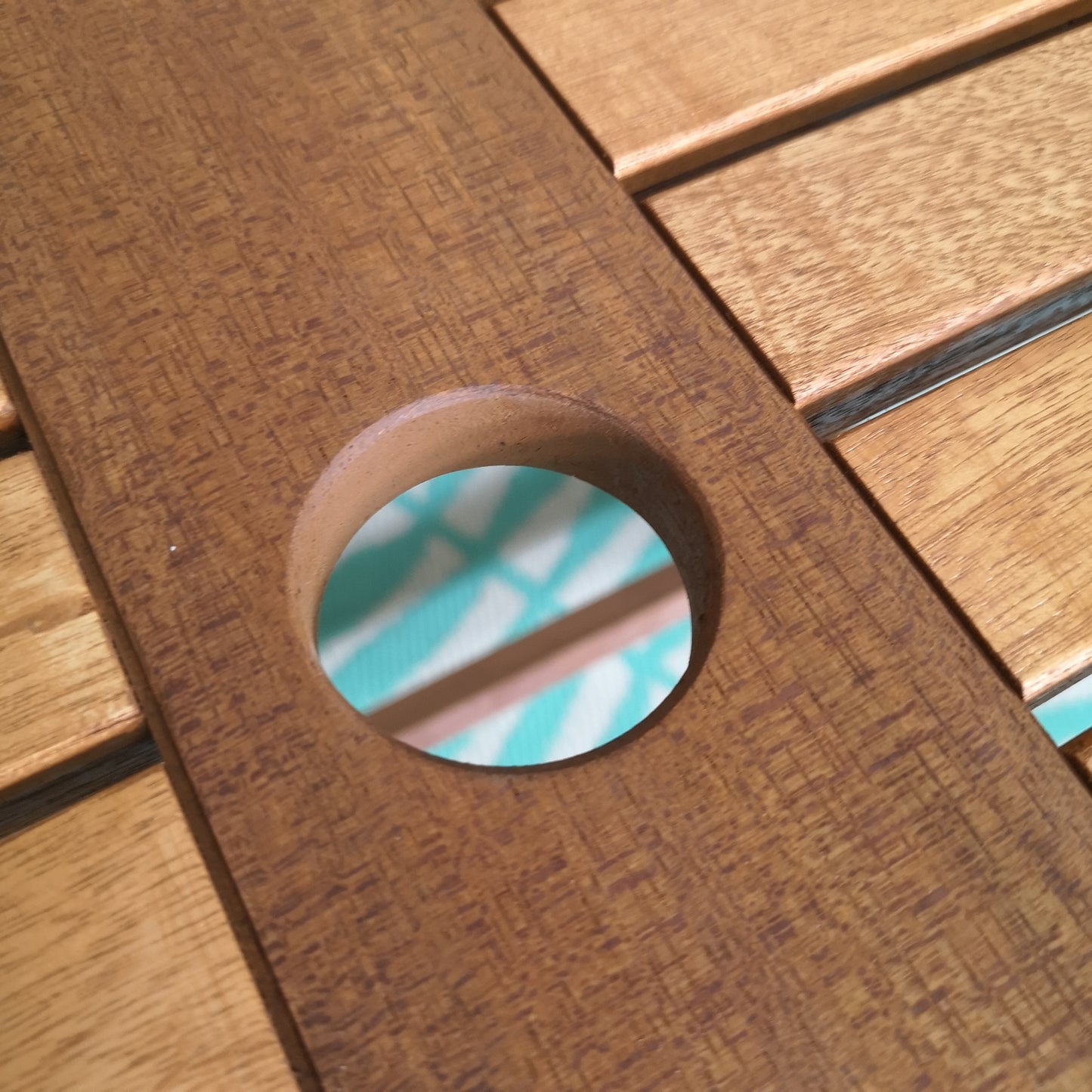 Outdoor 6 Person Folding Rectangular Wooden Garden Dining Table Chairs Set