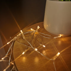10m Multi Function Battery Operated Vintage Gold LED Fairy Lights Christmas Decorations with Timer