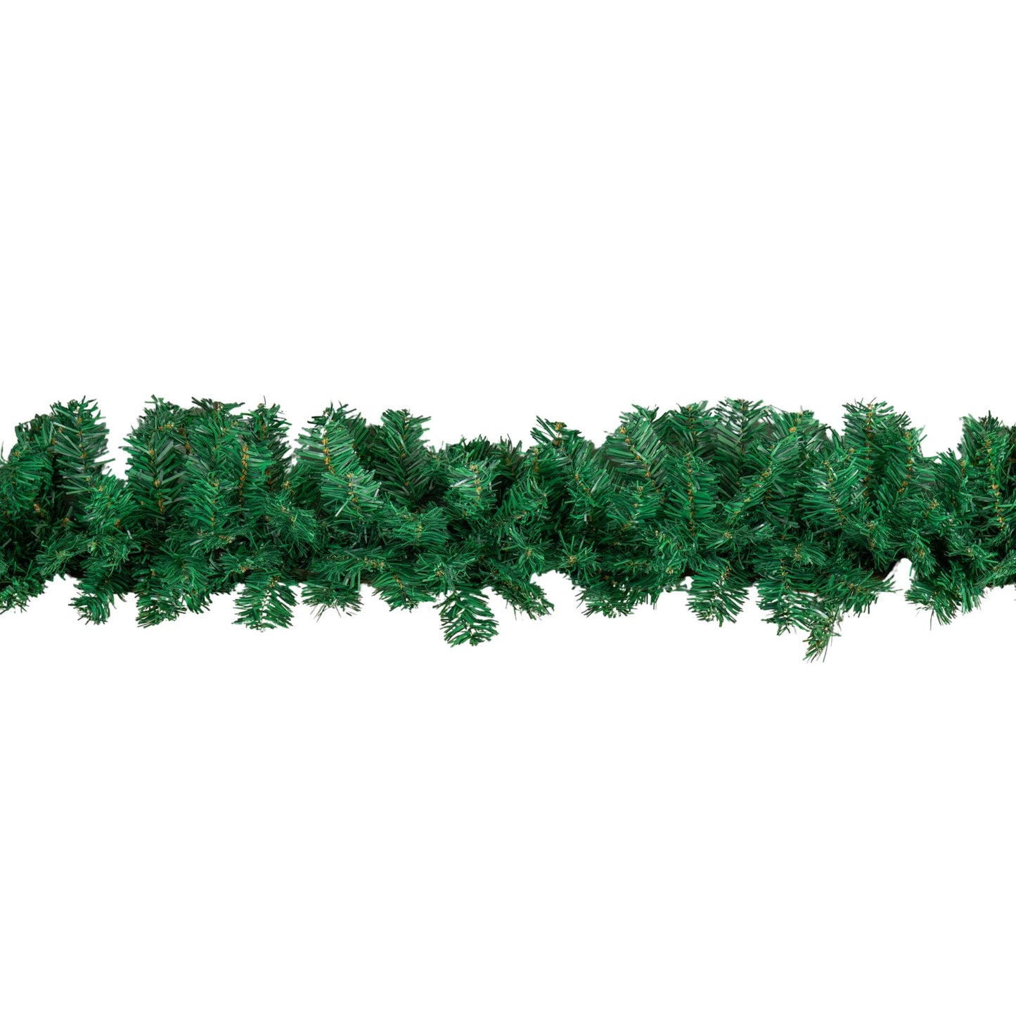 2.7m Plain Green Christmas Garland with 260 Tips