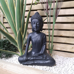 30cm Meditating Buddha Sculpture Garden Patio Decoration