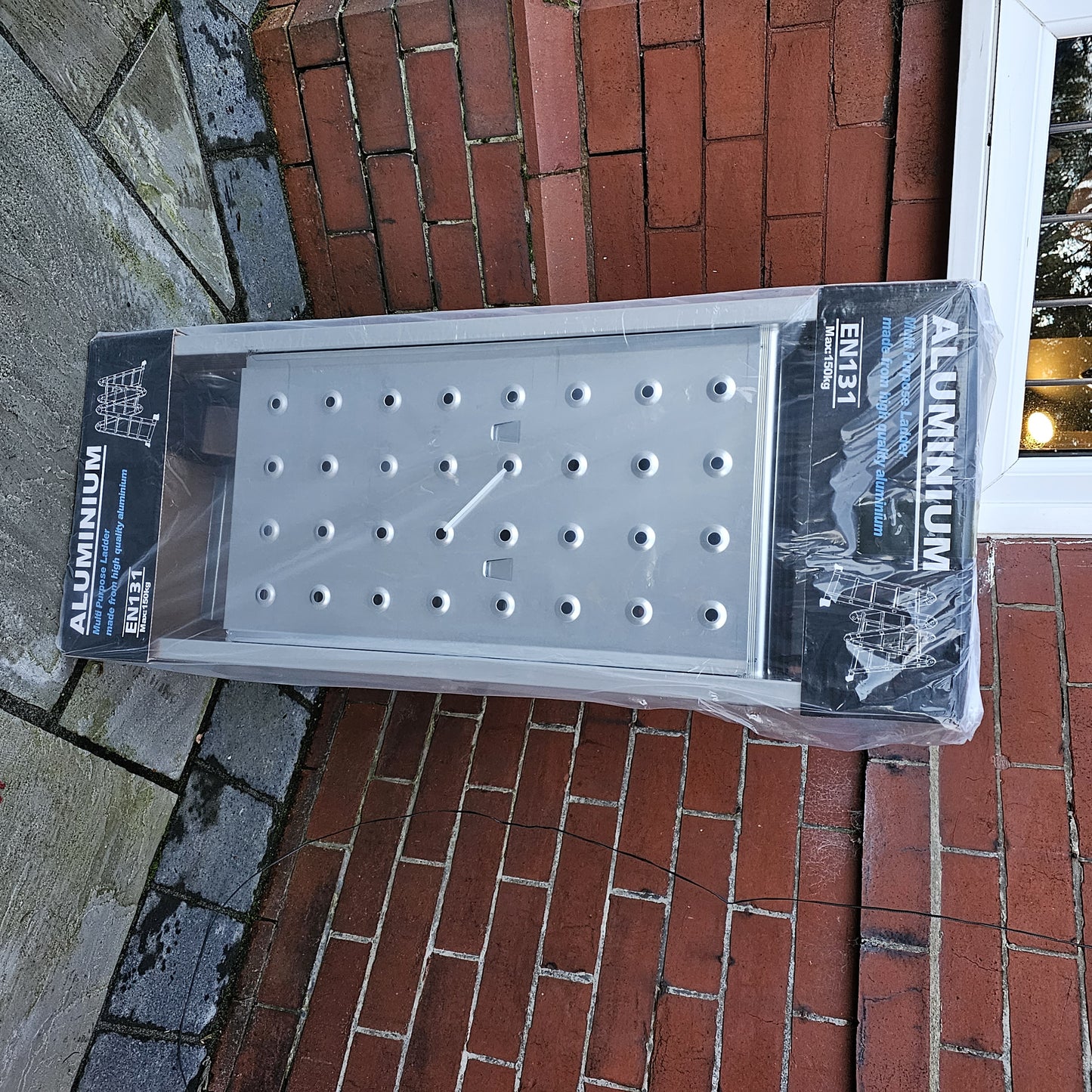 Factory Seconds 3.46m Lightweight Aluminium Folding Multi-position Work Platform Ladder