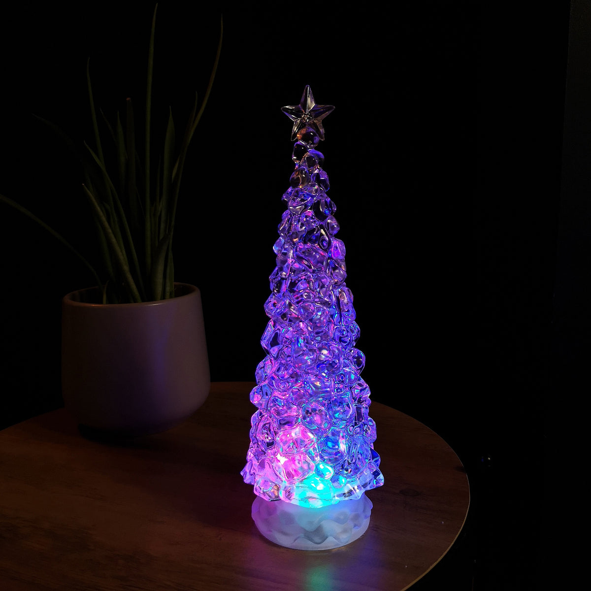 30cm LED Water Spinner Christmas Tree With Colour Changing LEDs