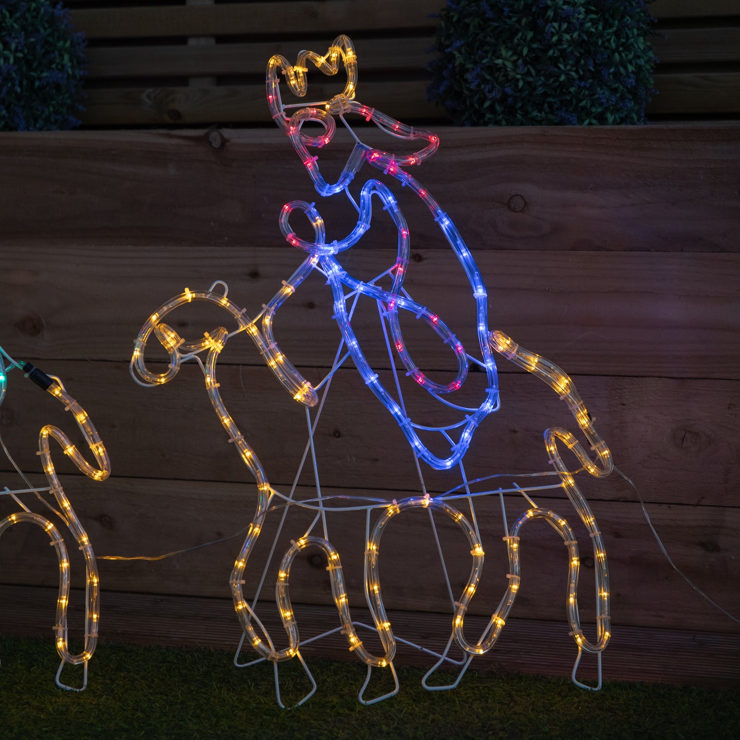 70cm Light up Three Wise Men Silhouette Rope Light Christmas Decoration with LEDs