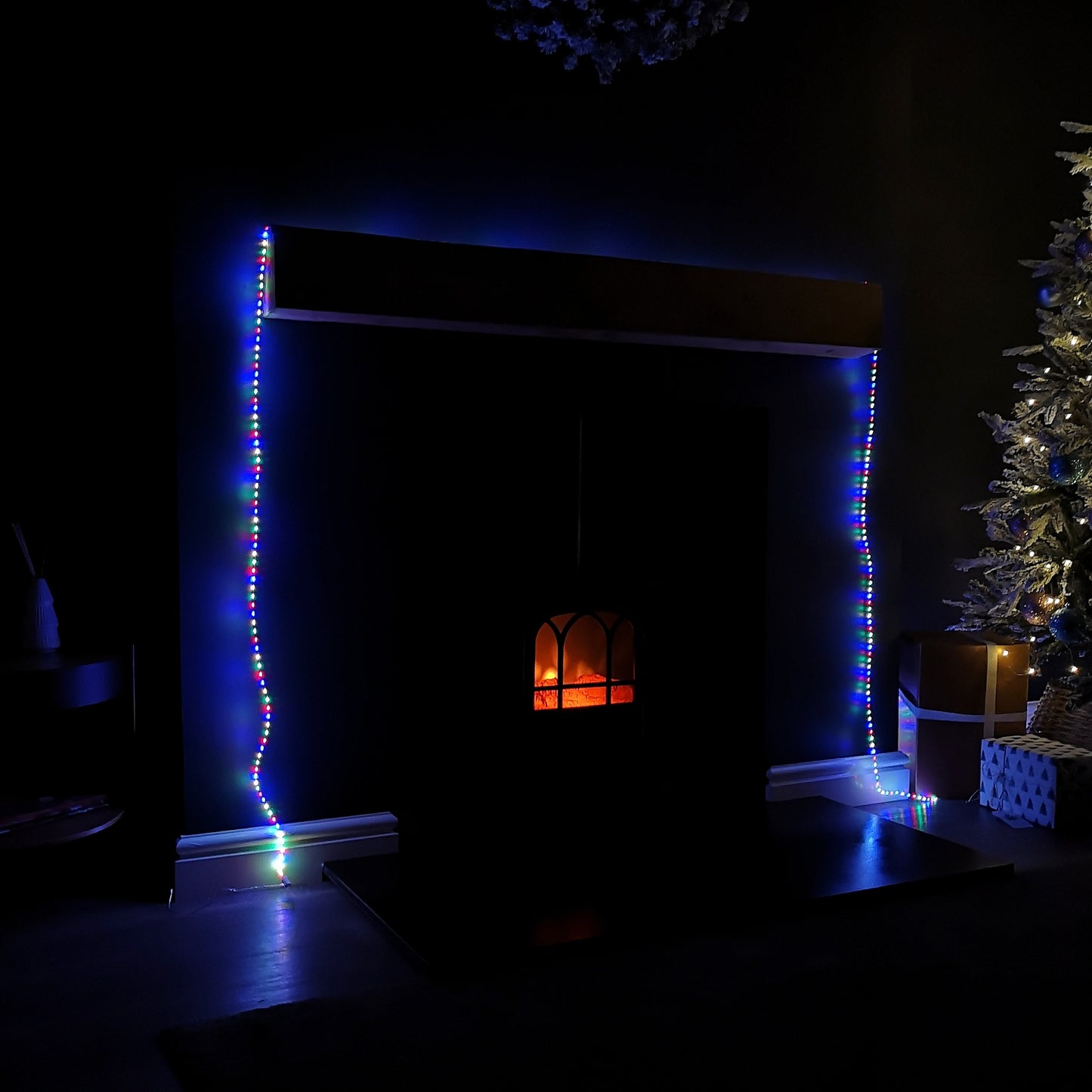 9.6m Compact MicroBrights Christmas Lights with 600 LEDs in Multi-coloured