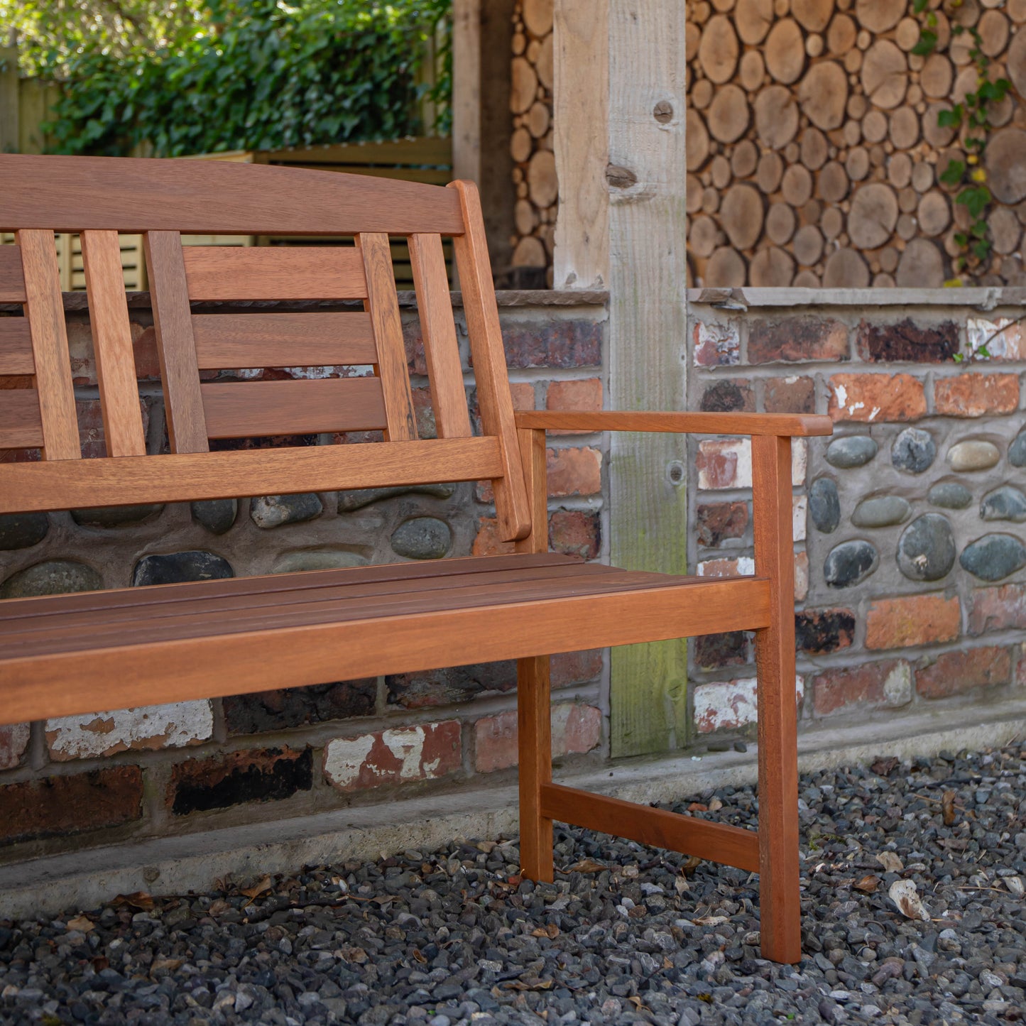 Hawkshead 2 Seater Outdoor Wooden Garden Patio Bench