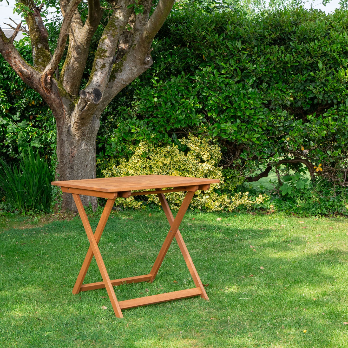 Windermere 4 Person Outdoor Square Wooden Folding Garden Table
