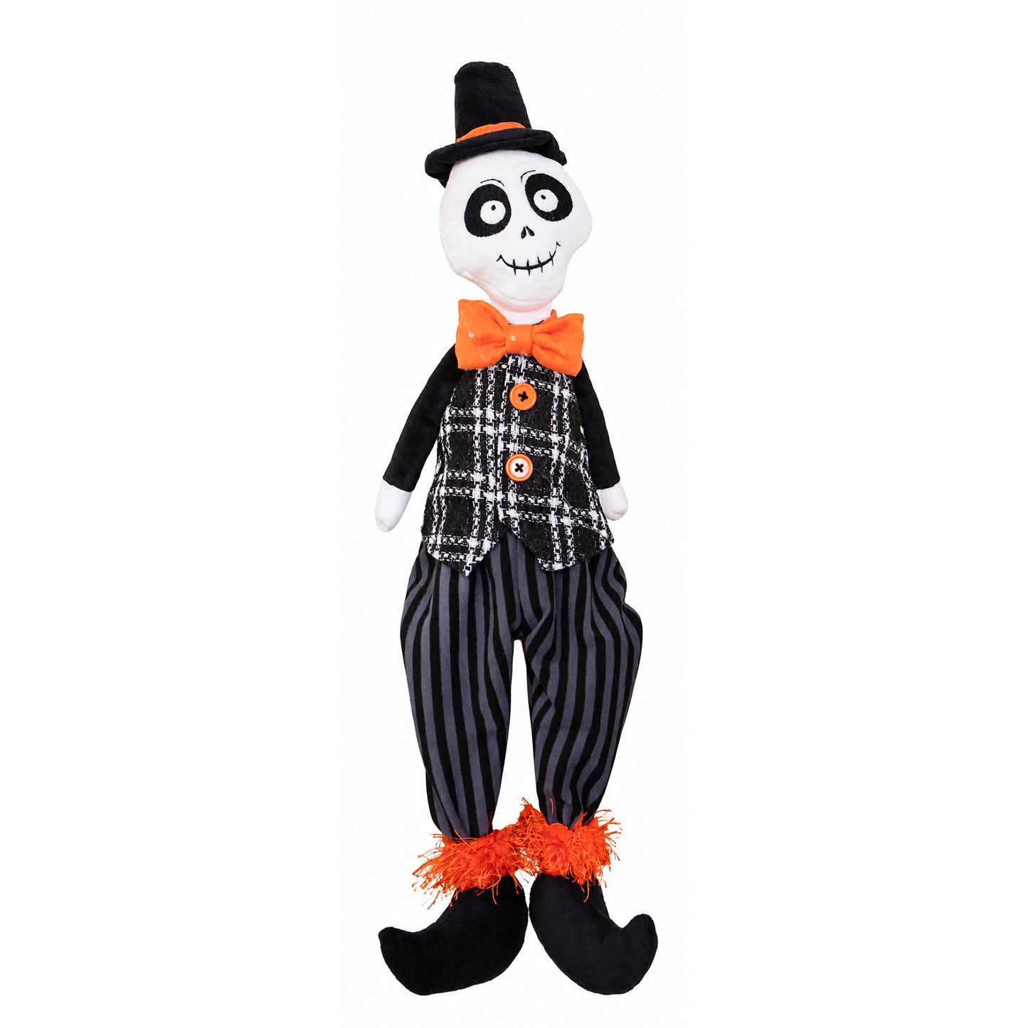 60cm Mr Bones Seated Halloween Decoration with Dangly Legs
