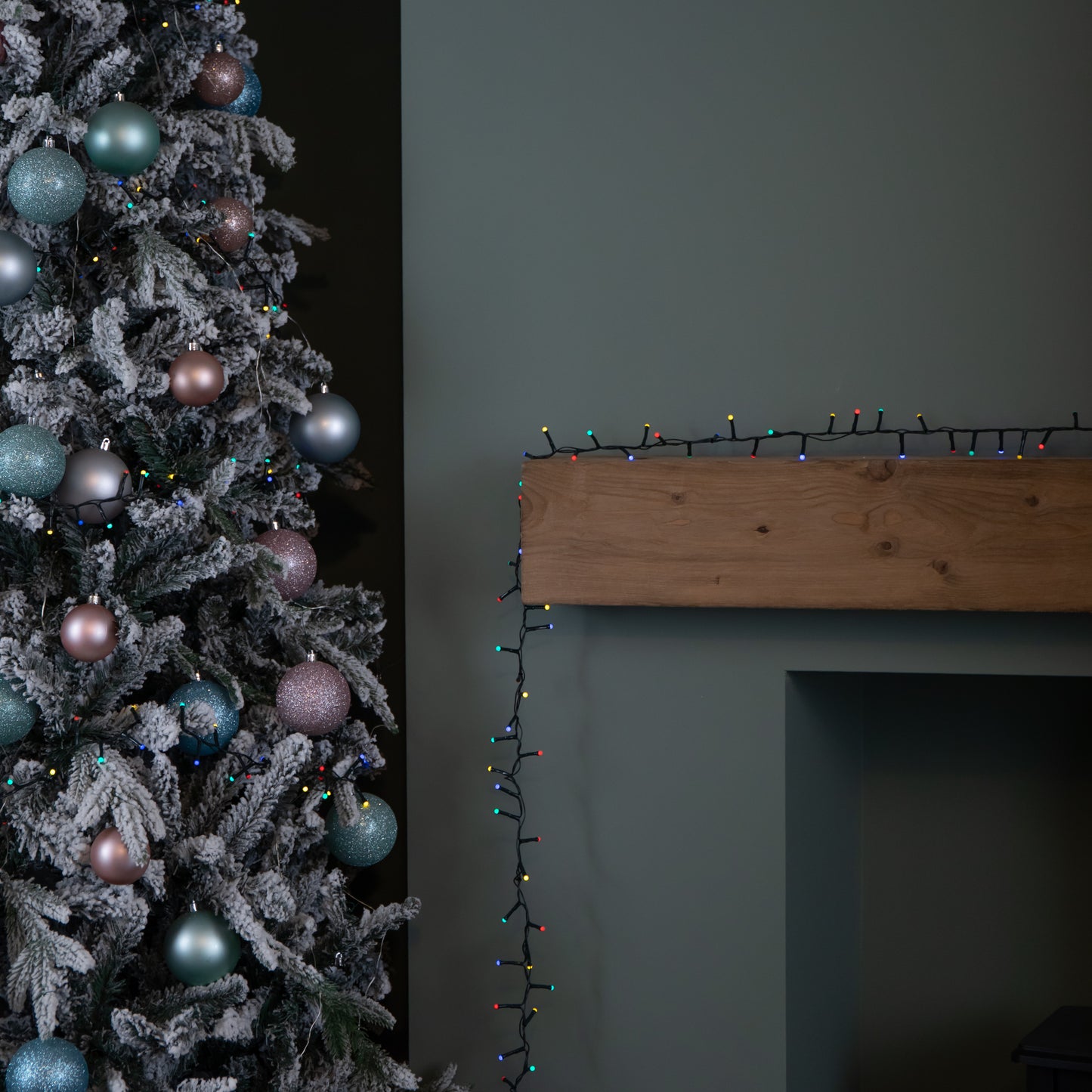 9m 360 LED Battery Operated Christmas BerryBrights String Lights in Multi-Coloured