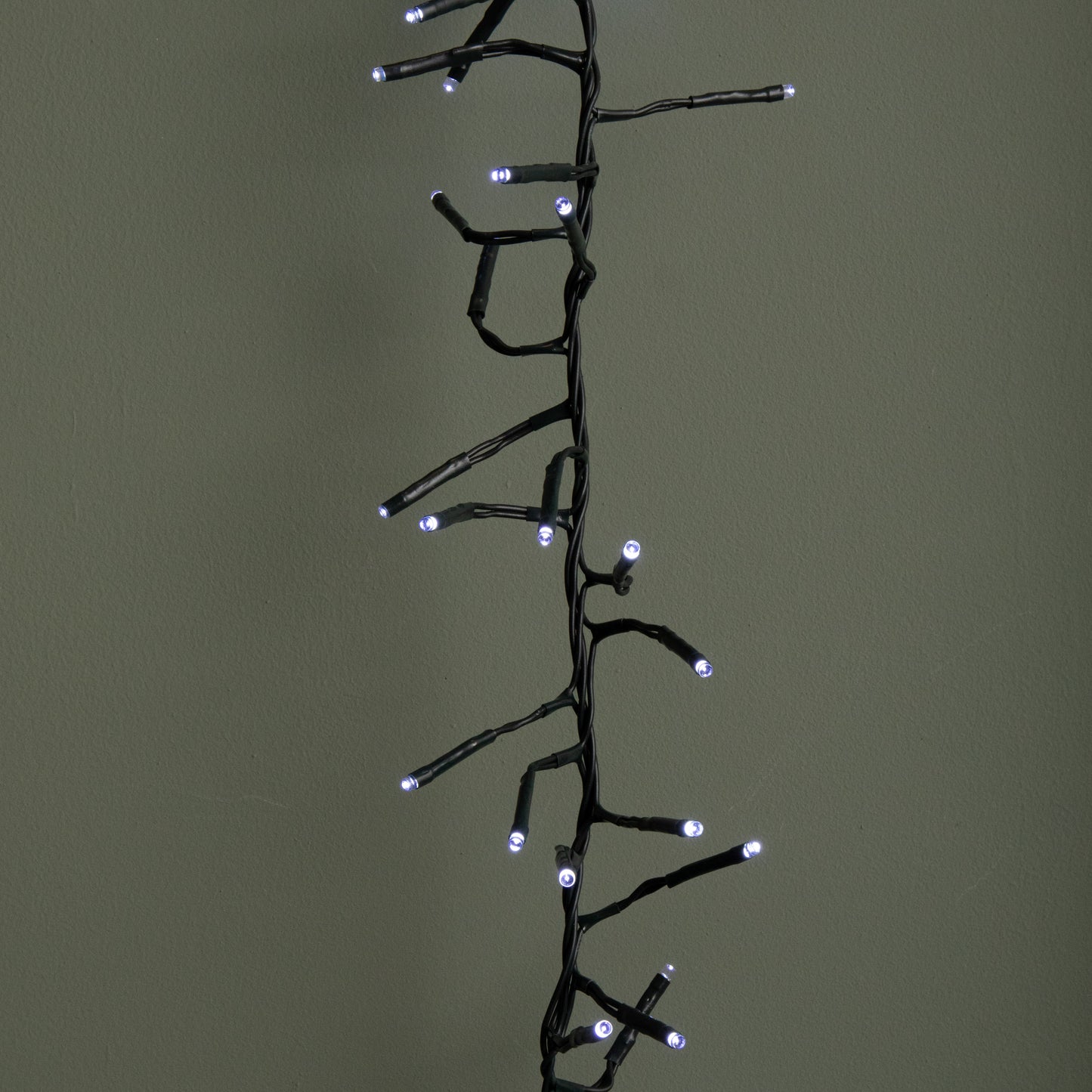 18.5m 1440 LED Christmas Cluster Multi-Action String Lights with Timer in White