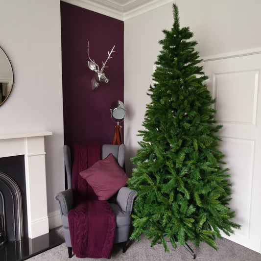 Factory Seconds: 8ft New Duchess Spruce Hinged 1312 Tips Green Christmas Tree