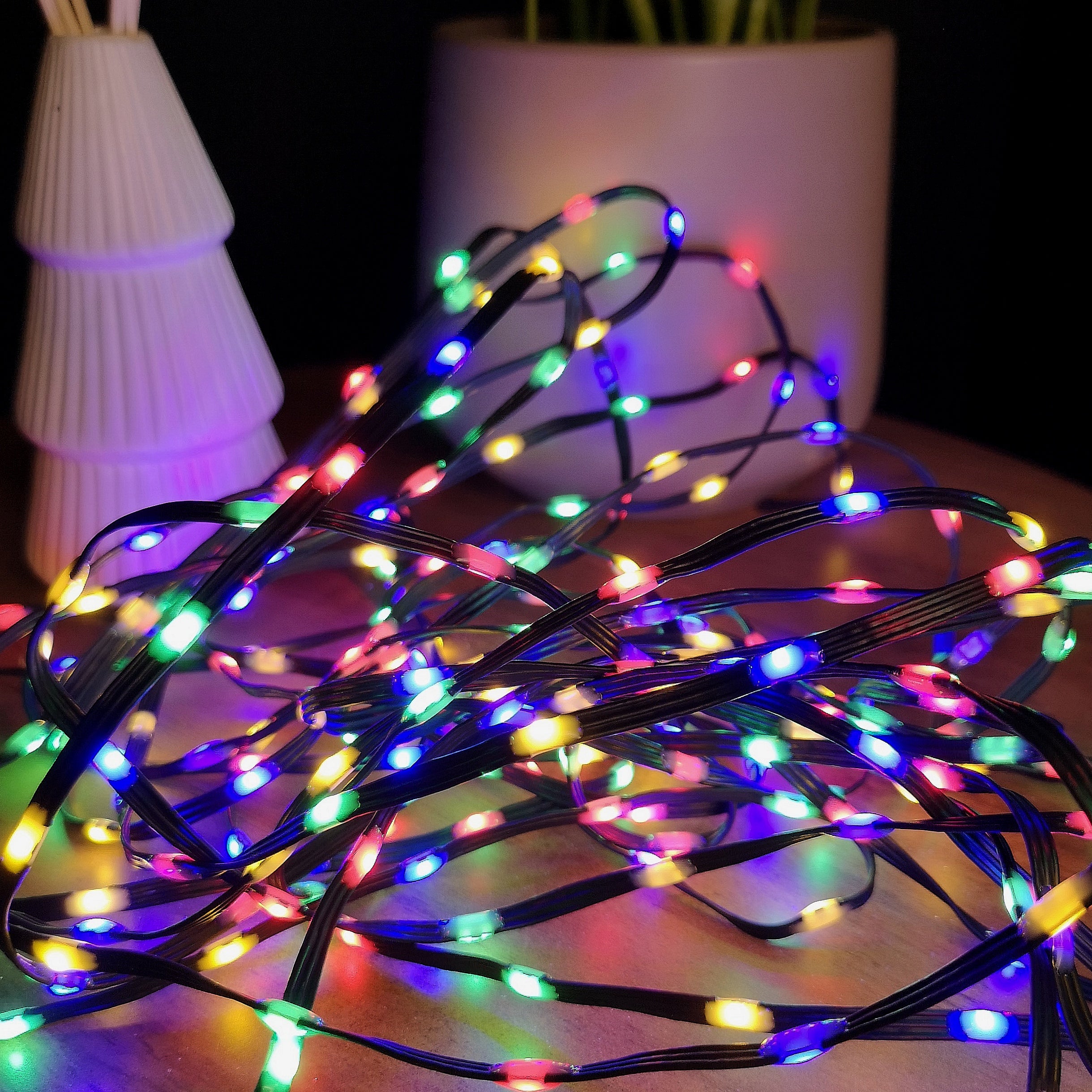 17.5m Indoor Outdoor Flexibrights Christmas Lights with 500 Multi-Coloured LEDs