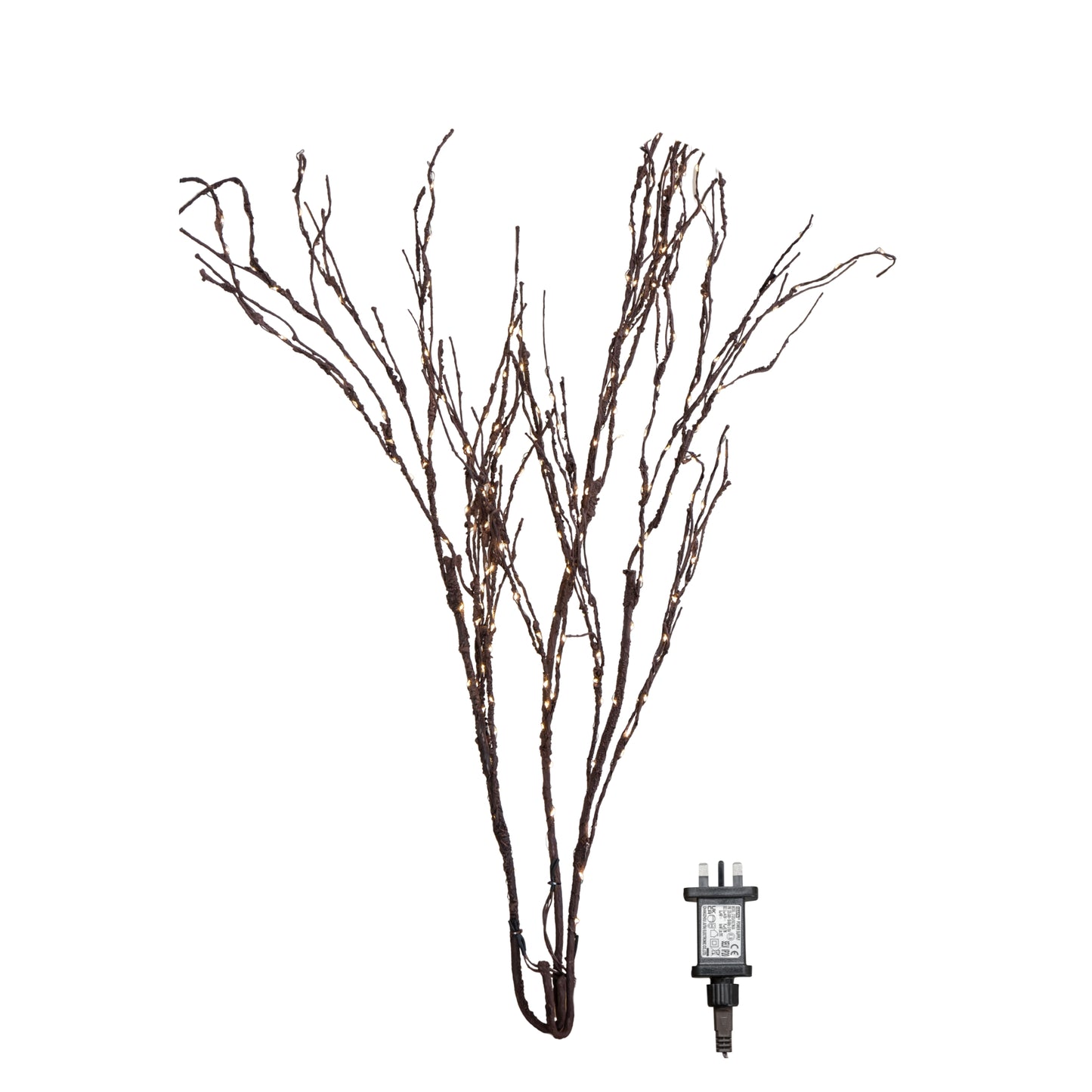 90cm Set of 3 Light up Christmas Twigs with 210 Warm White LEDs (Twigs only)