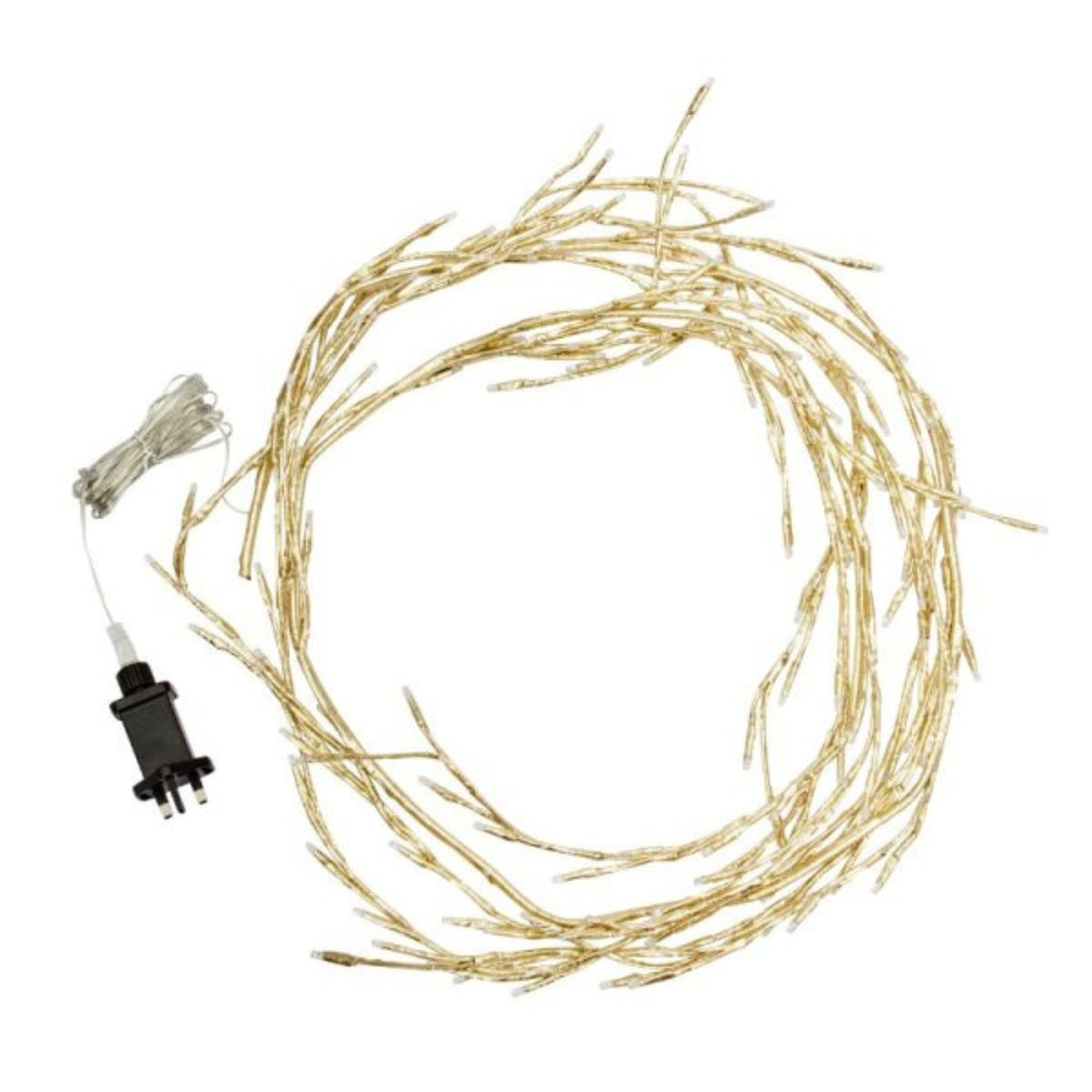 2.3m Light up Indoor Outdoor Christmas Vine with 144 Warm White LEDs