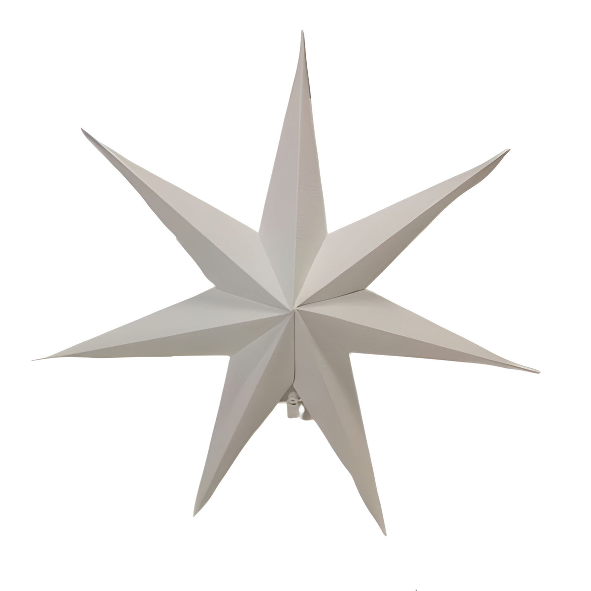 38cm White Paper Foldable Star Christmas Decoration