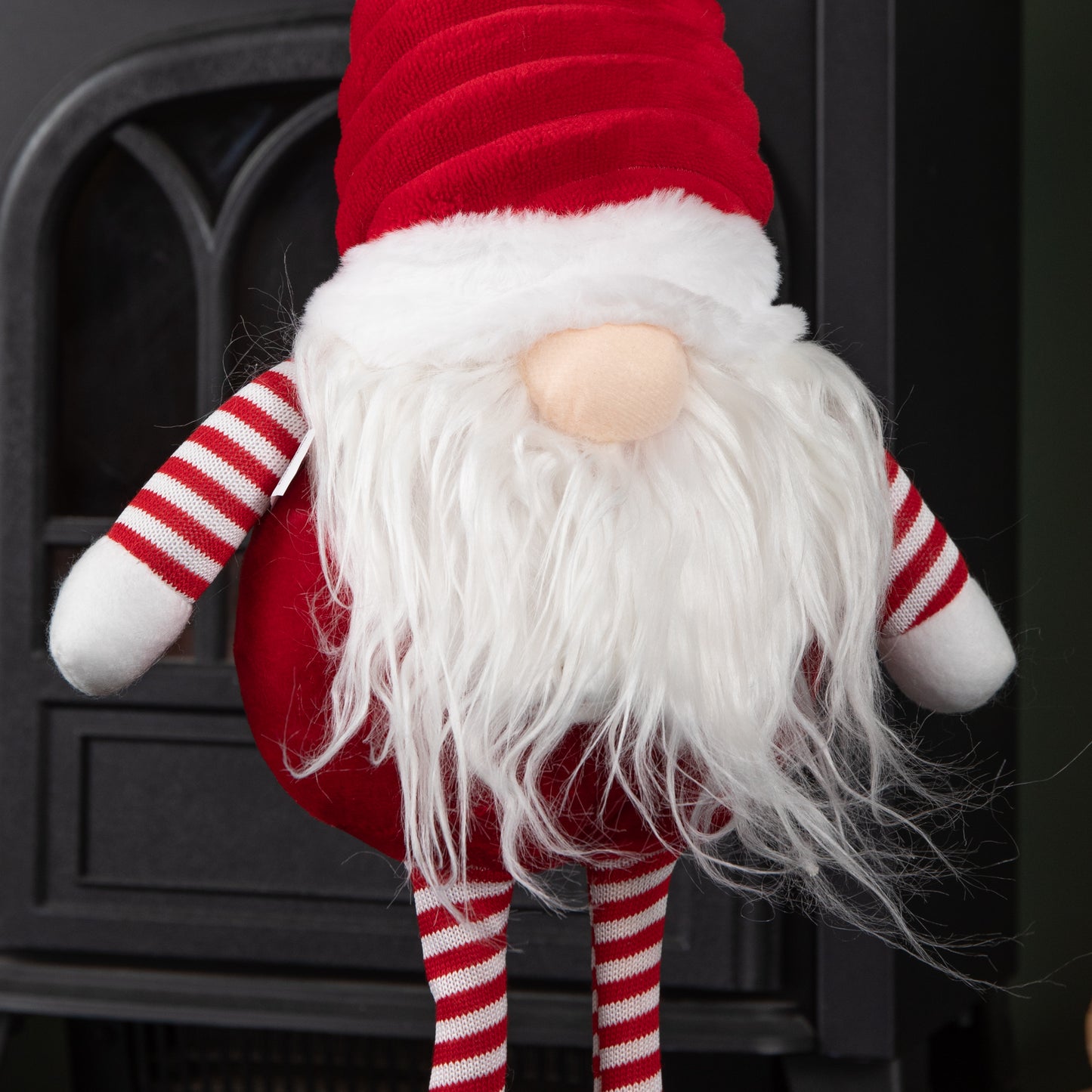 67cm Standing Plush Christmas Gonk with Grooved Hat in Red
