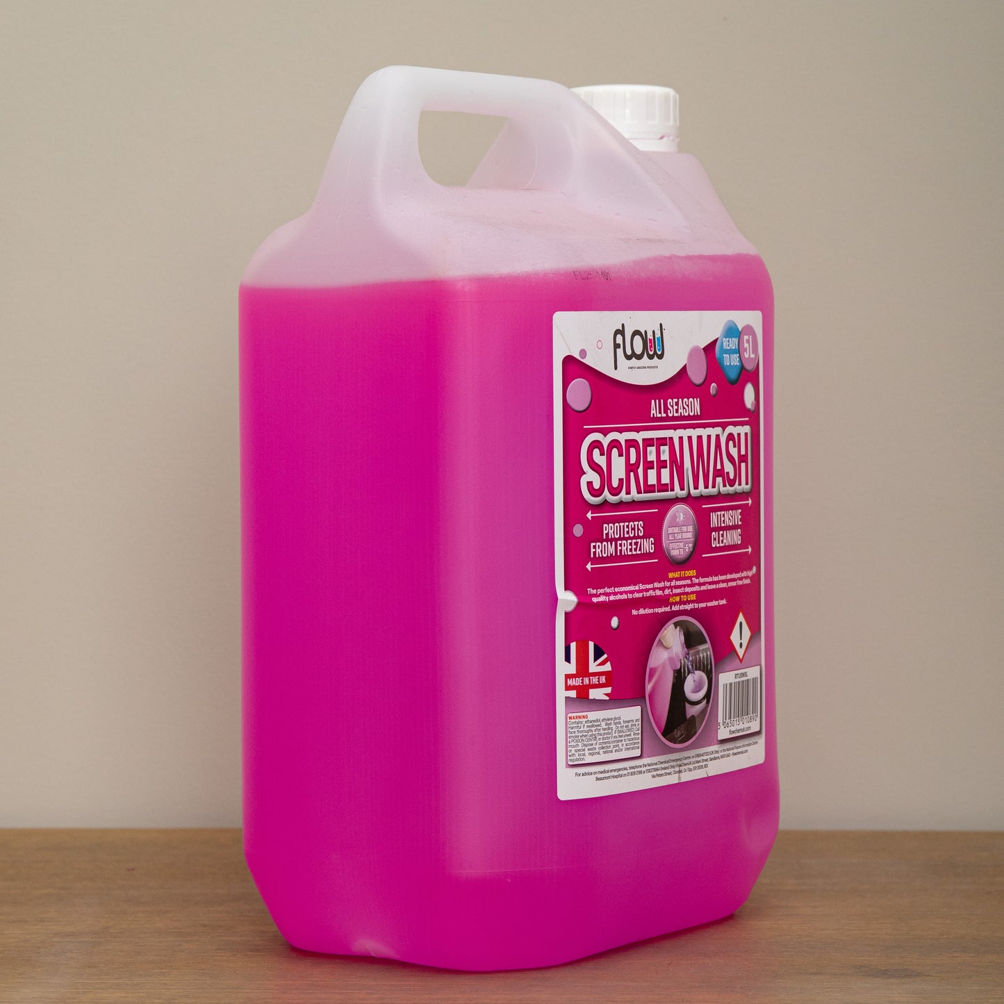 5 Litre All Season Streak Free Ready to Use Vehicle Screen Wash