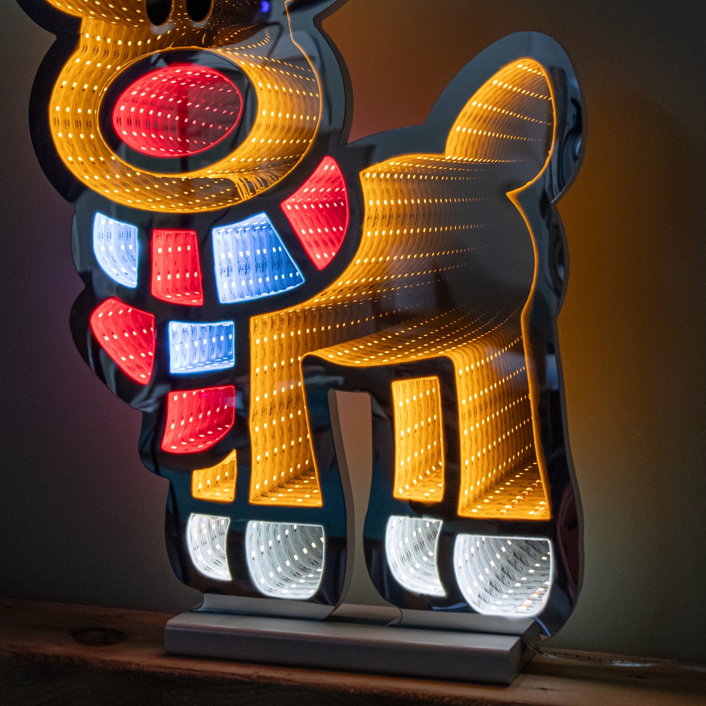 60cm Light up Christmas Reindeer Infinity Decoration with LEDs