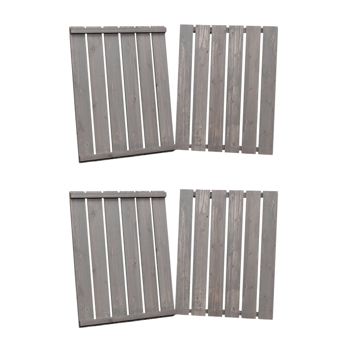 Factory Seconds: Pack of 4 Grey Washed Back Panels Only For SA-BINS3 Double Bin Storage