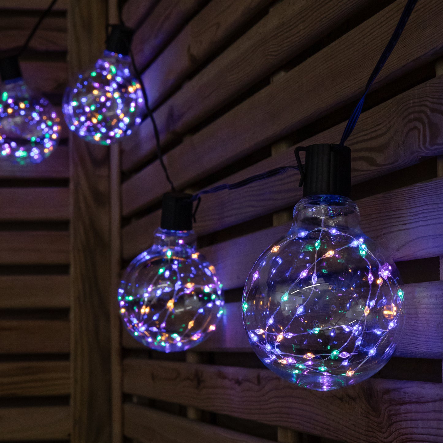 9.5m Set of 20 Connectable Galaxy Festoon Firefly String Lights with Multi-Coloured LEDs