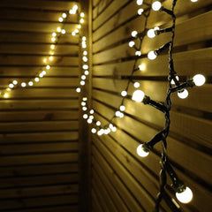 7.5m 300 LED Frosted Berry Warm White String Lights Garden Christmas Lights with Timer